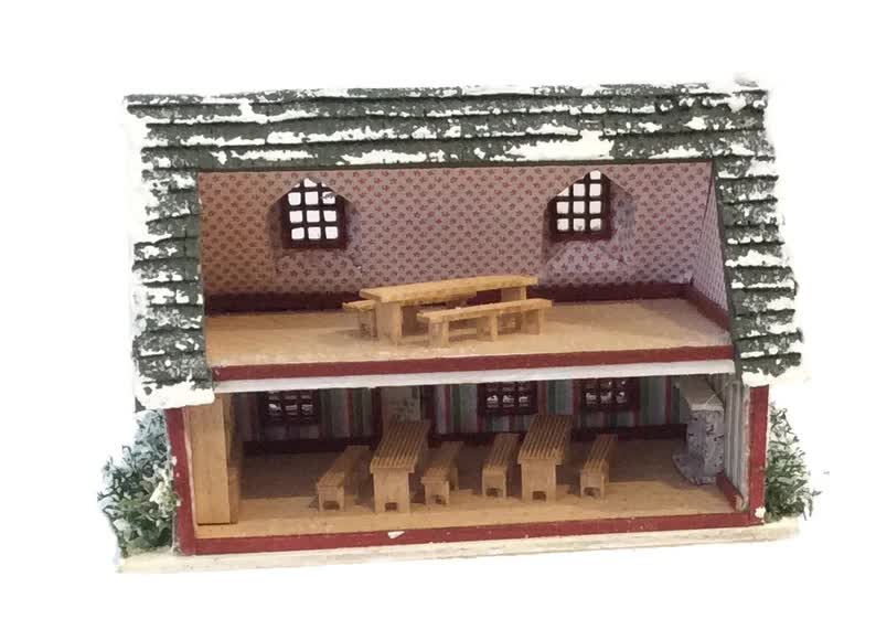 1:144 Scale Dollhouse KIT Tiny Santa's Workshop 2 Level Kit Christmas Decor - Image 2