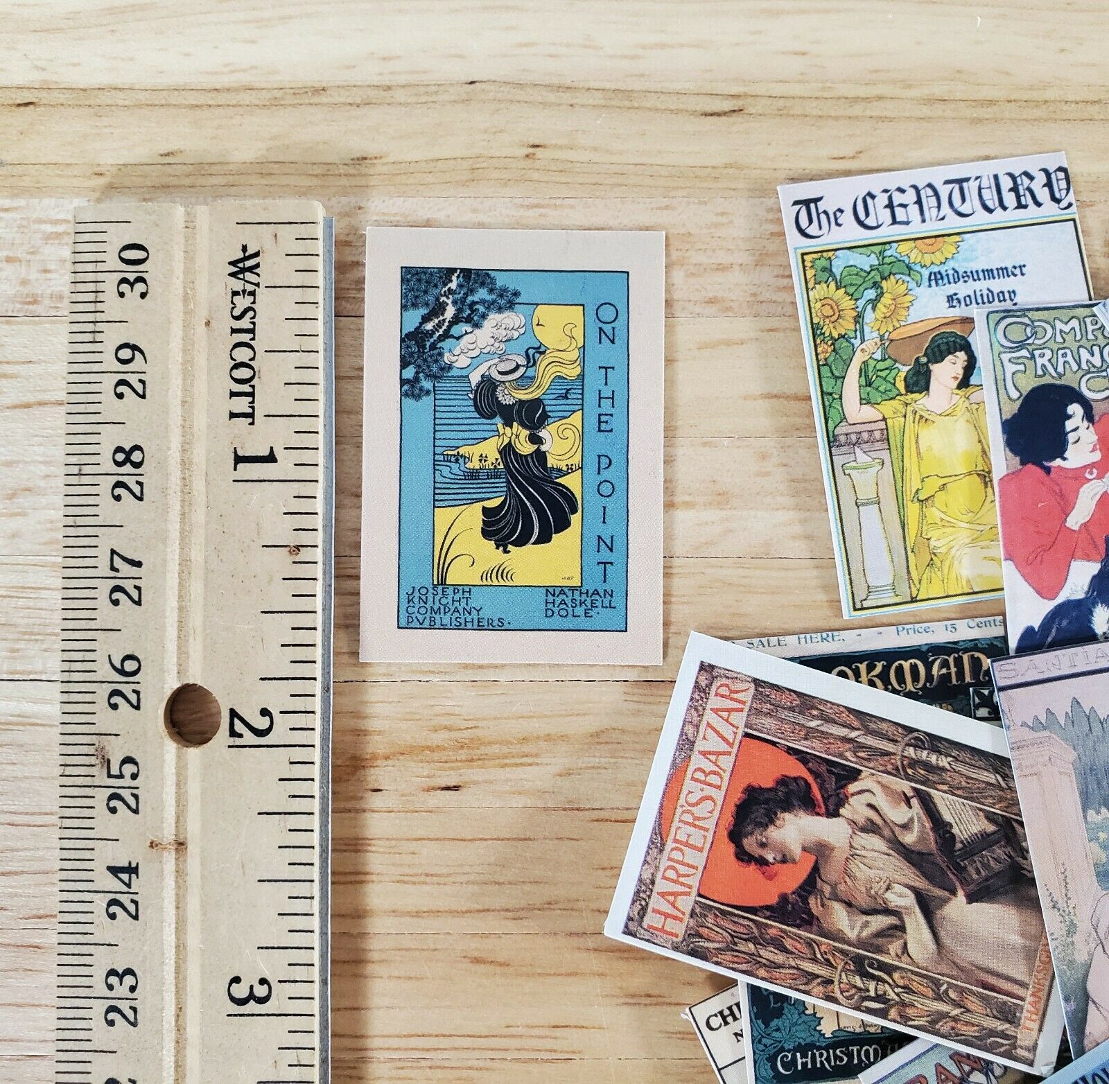 100 Mini Art Nouveau & Art Deco Prints Cardstock Vintage Pictures Scrapbooking - Image 4