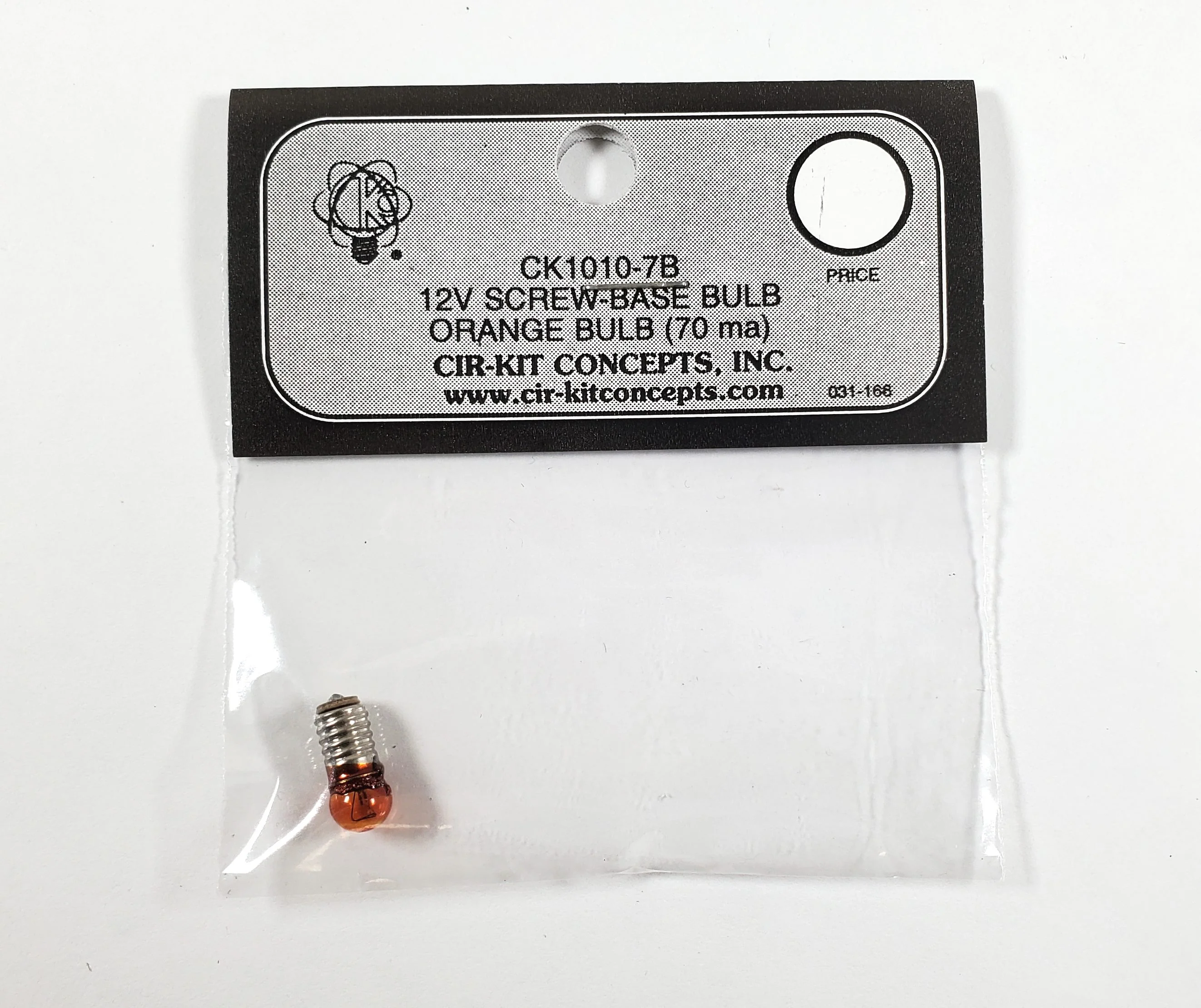 12 Volt Dollhouse Replacement Bulb ORANGE Glow Steady Light Screw Base