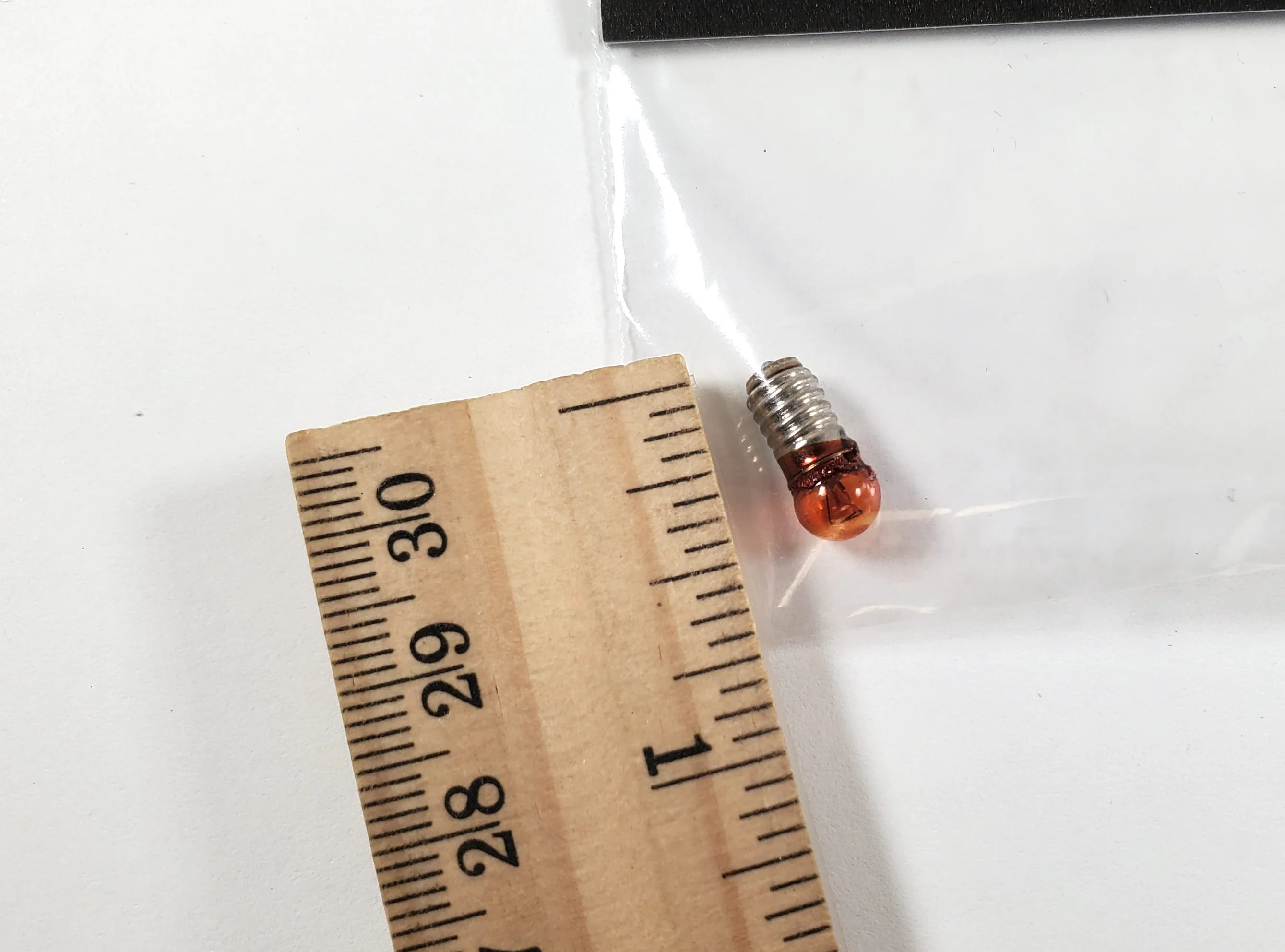 12 Volt Dollhouse Replacement Bulb ORANGE Glow Steady Light Screw Base - Image 2
