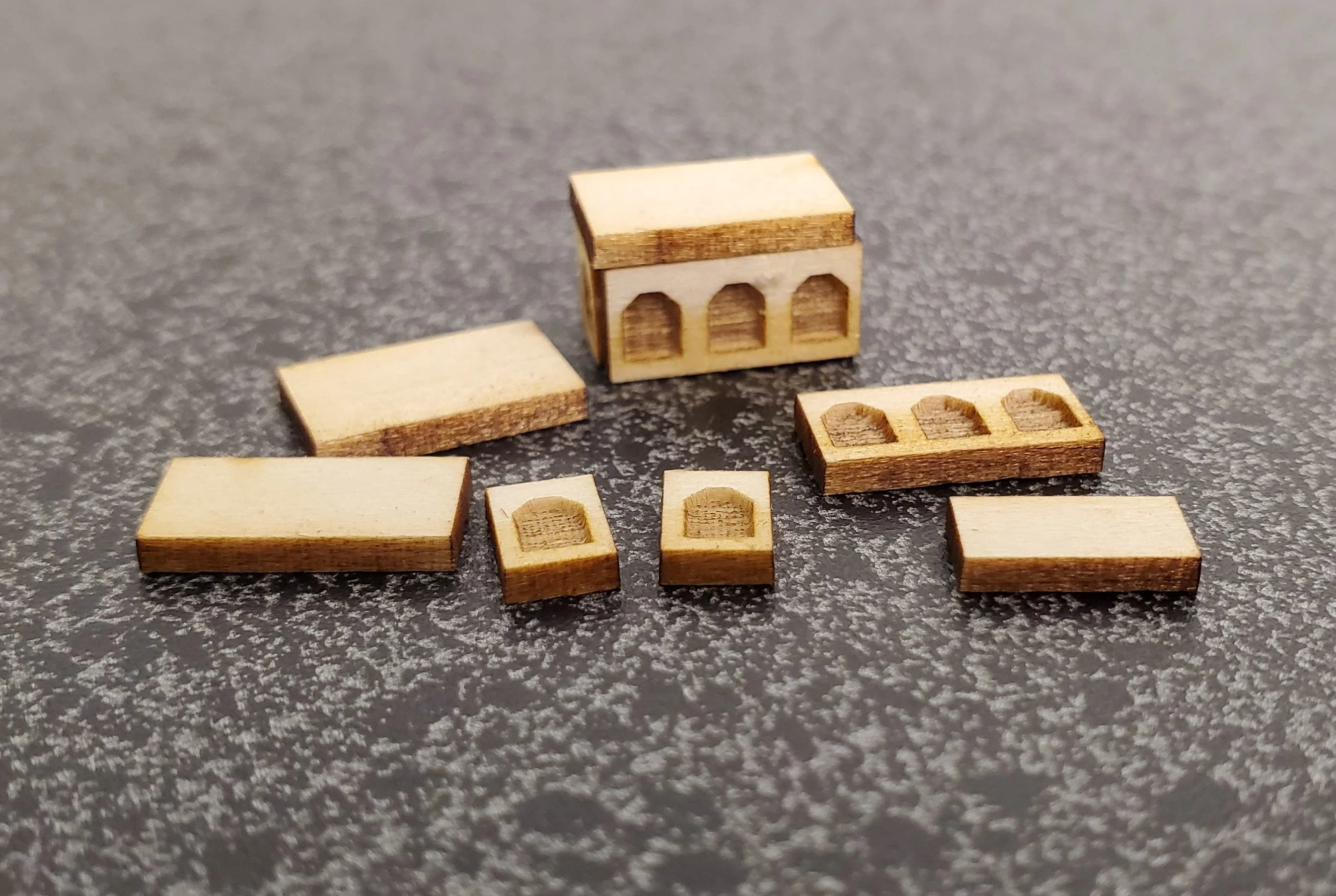 DIY Kit 1:144 Scale Miniature Tudor Treasure Chest Trunk Tiny Gothic Style - Image 2