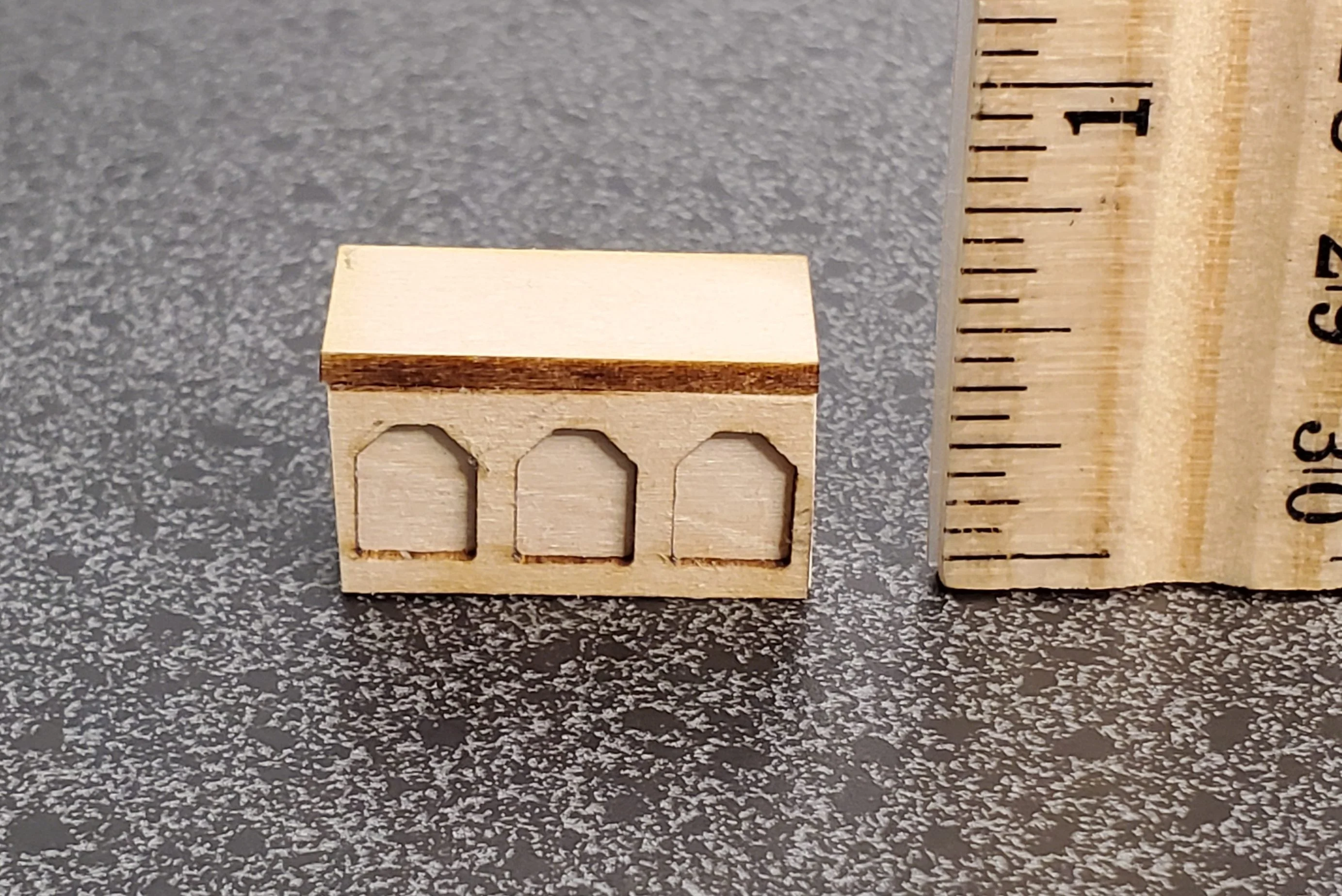 DIY Kit 1:48 Scale Miniature Tudor Treasure Chest Trunk Tiny Gothic Style - Image 5