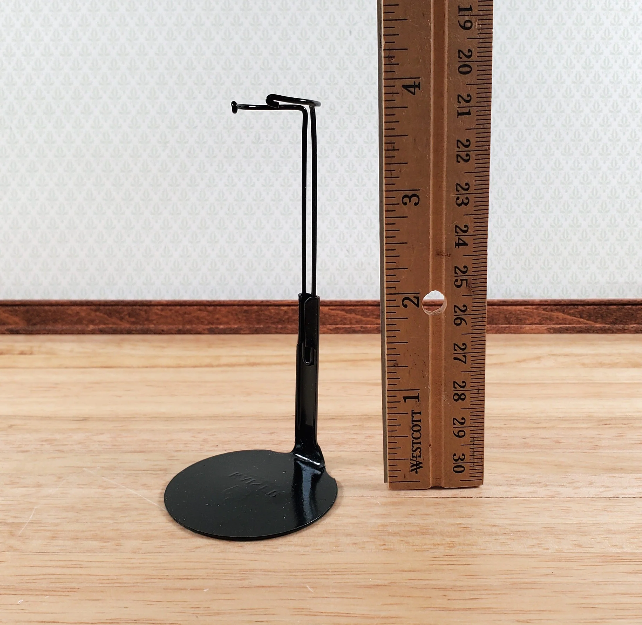 Doll Stand Metal for 4" - 6" Slim Waist Dolls Black 1:12 Scale Dolls Kaiser #1175 - Image 5