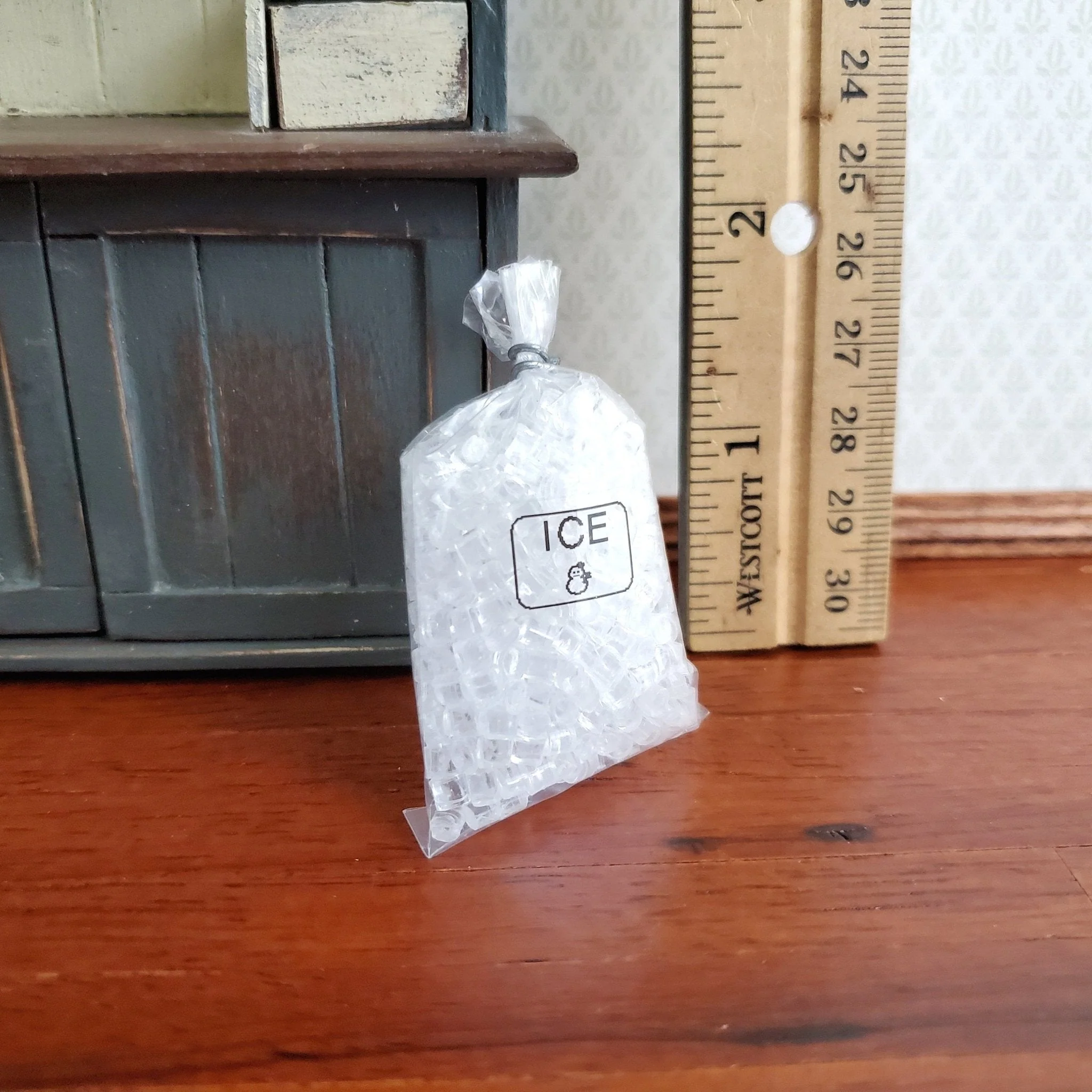 Dollhouse Bag of Ice Large 1:12 Scale Miniature Kitchen - Image 2