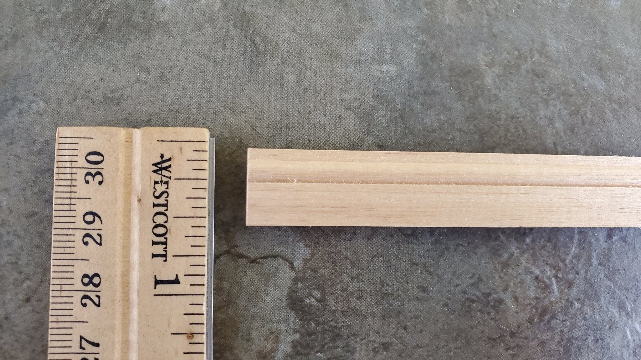 Dollhouse Baseboard Trim Molding 15mm x 45cm long 1:12 Scale Skirting - Image 3