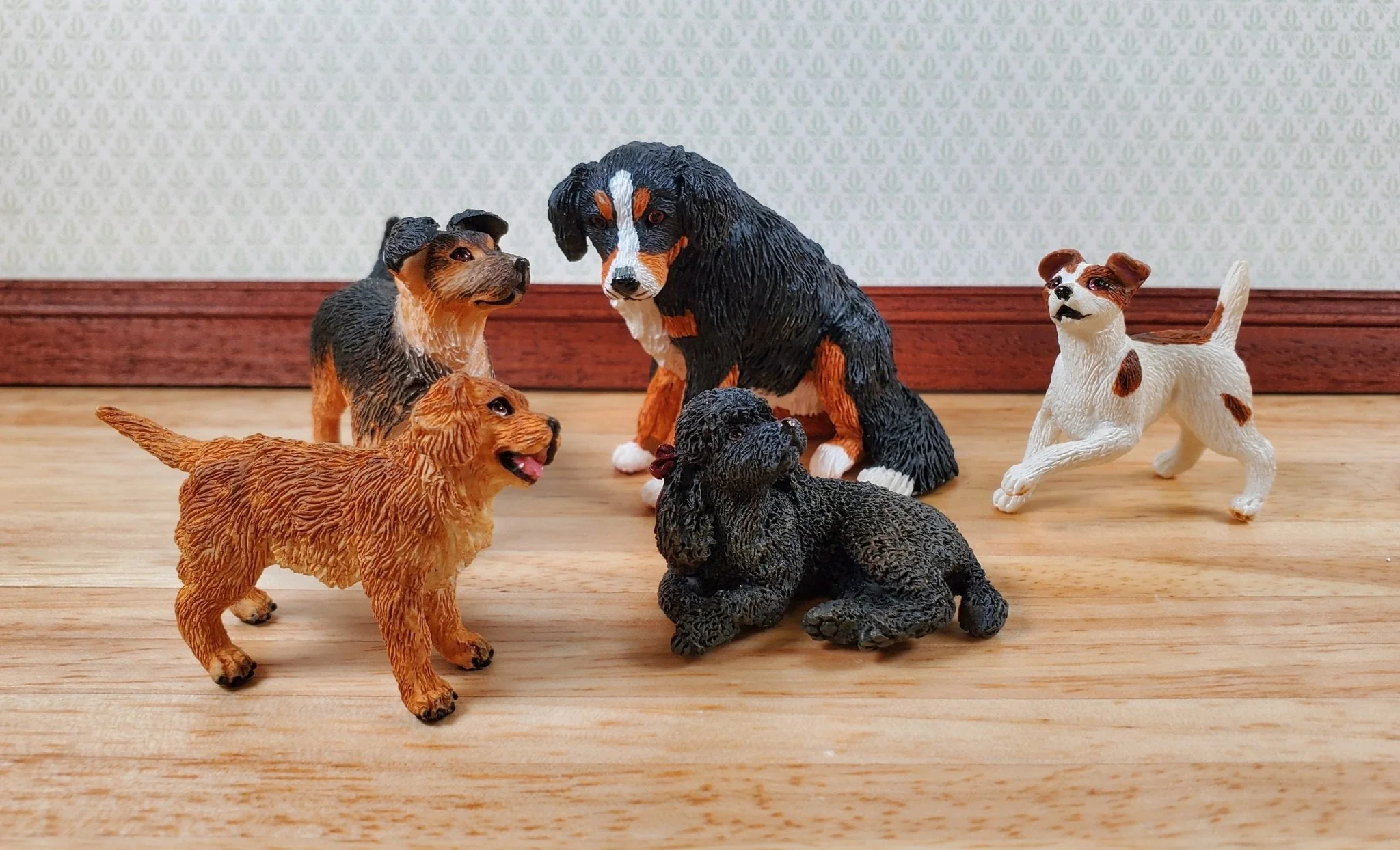 Dollhouse Bernese Mountain Dog Pet 1:12 Scale Miniature Animal - Image 6
