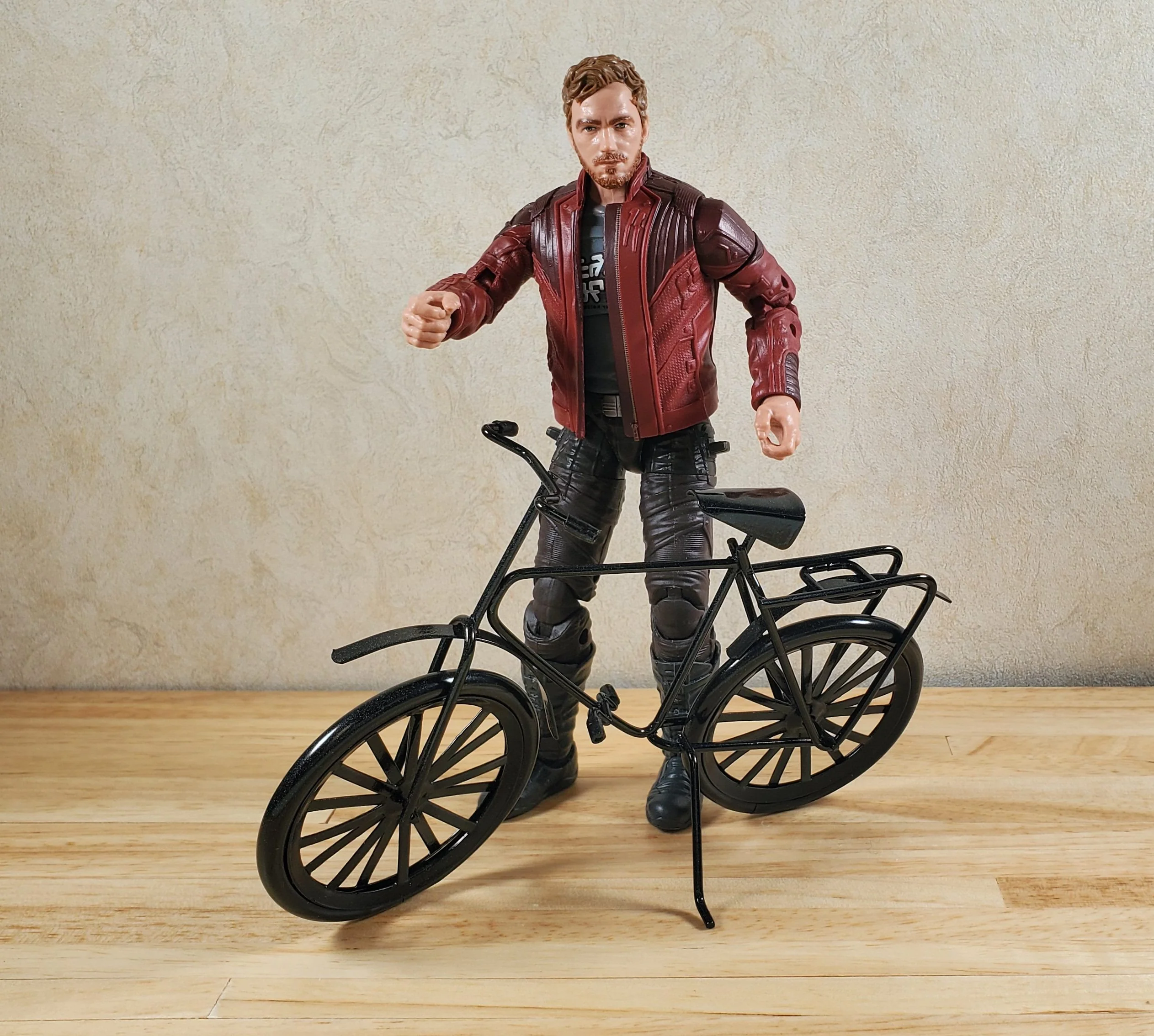 Dollhouse Black Bicycle Metal Adult Bike 1:12 Scale Modern Miniature - Image 6