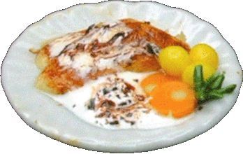 Dollhouse Blackened Fish Dinner 1:12 Scale Miniature Food Kitchen