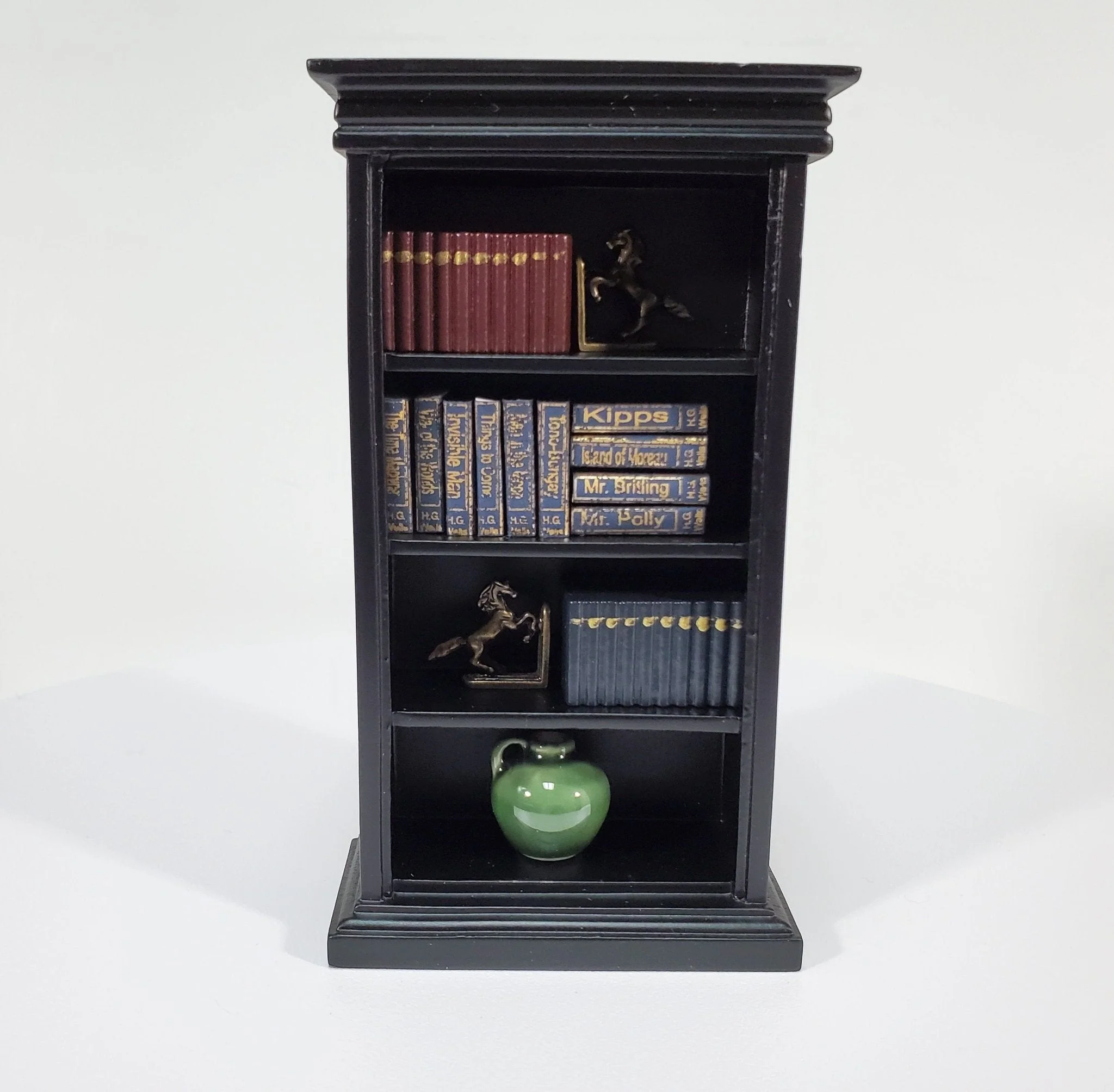 Dollhouse Book Set x10 HG Wells Time Machine Invisible Man 1:12 Scale (blank inside) - Image 3
