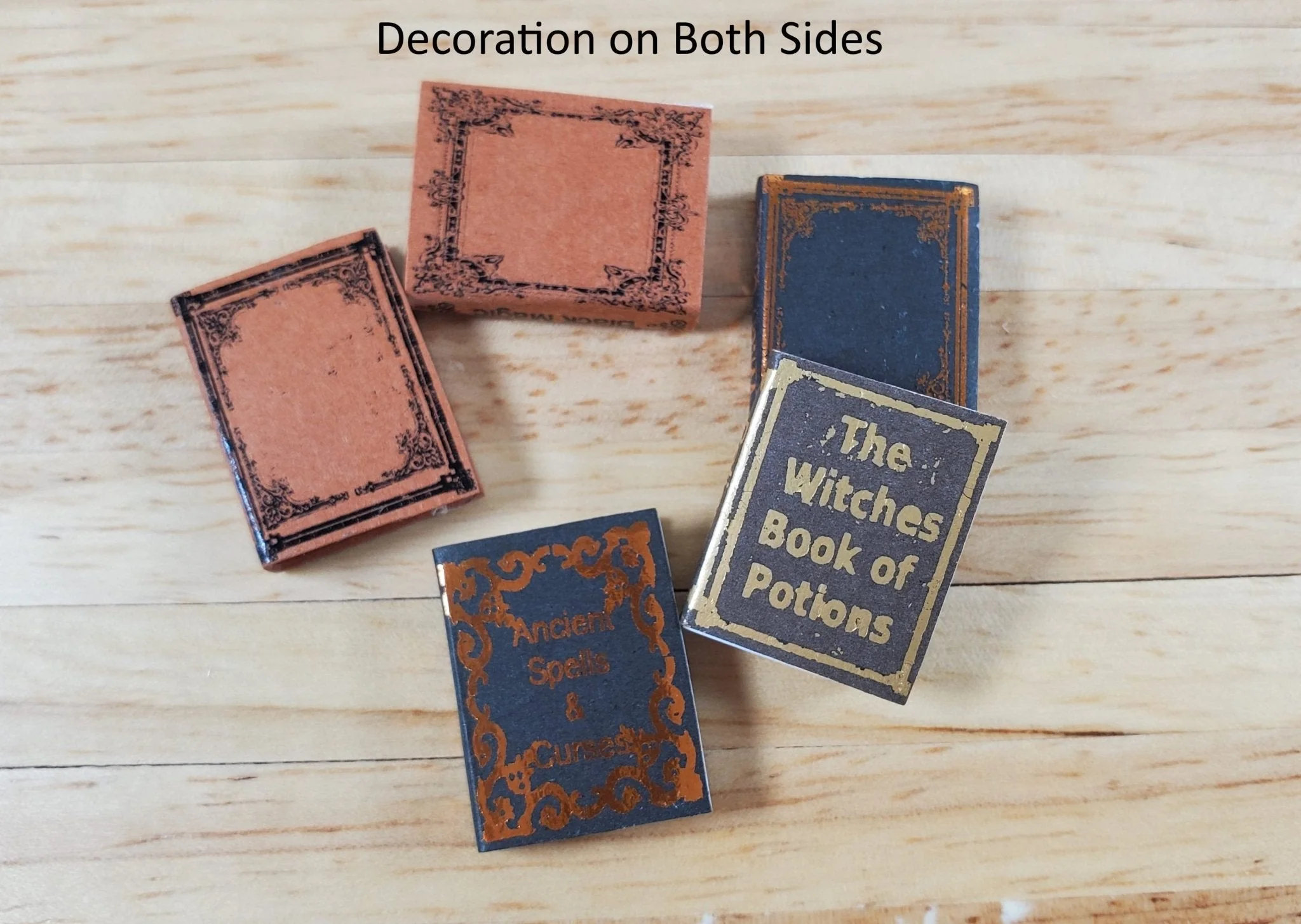 Dollhouse Book Set x5 Witch Reference Vol 1 1:12 Scale Miniatures (blank inside) - Image 4
