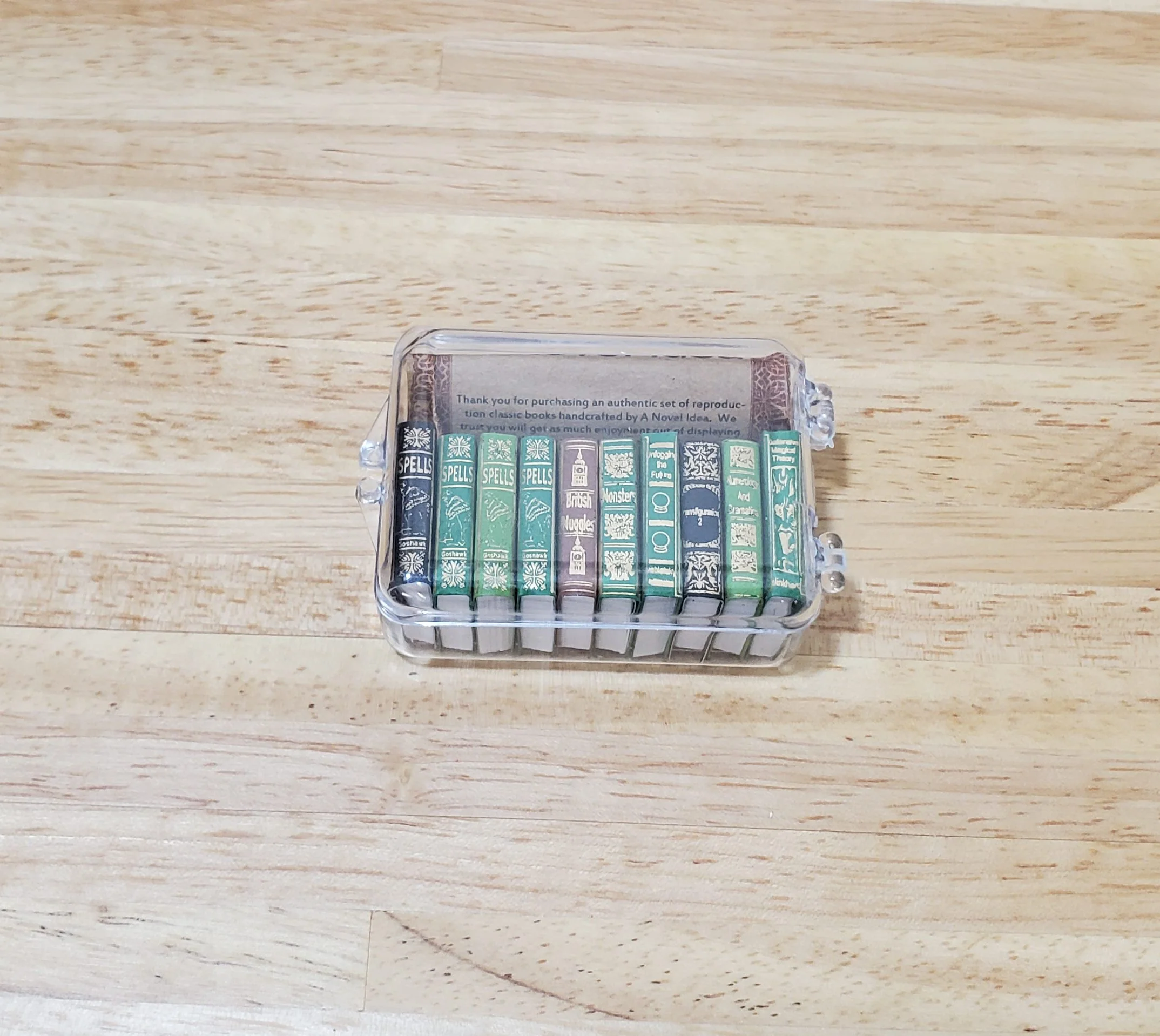Dollhouse Books x10 Wizard School Books #3 1:12 Scale Miniatures (blank inside) - Image 3