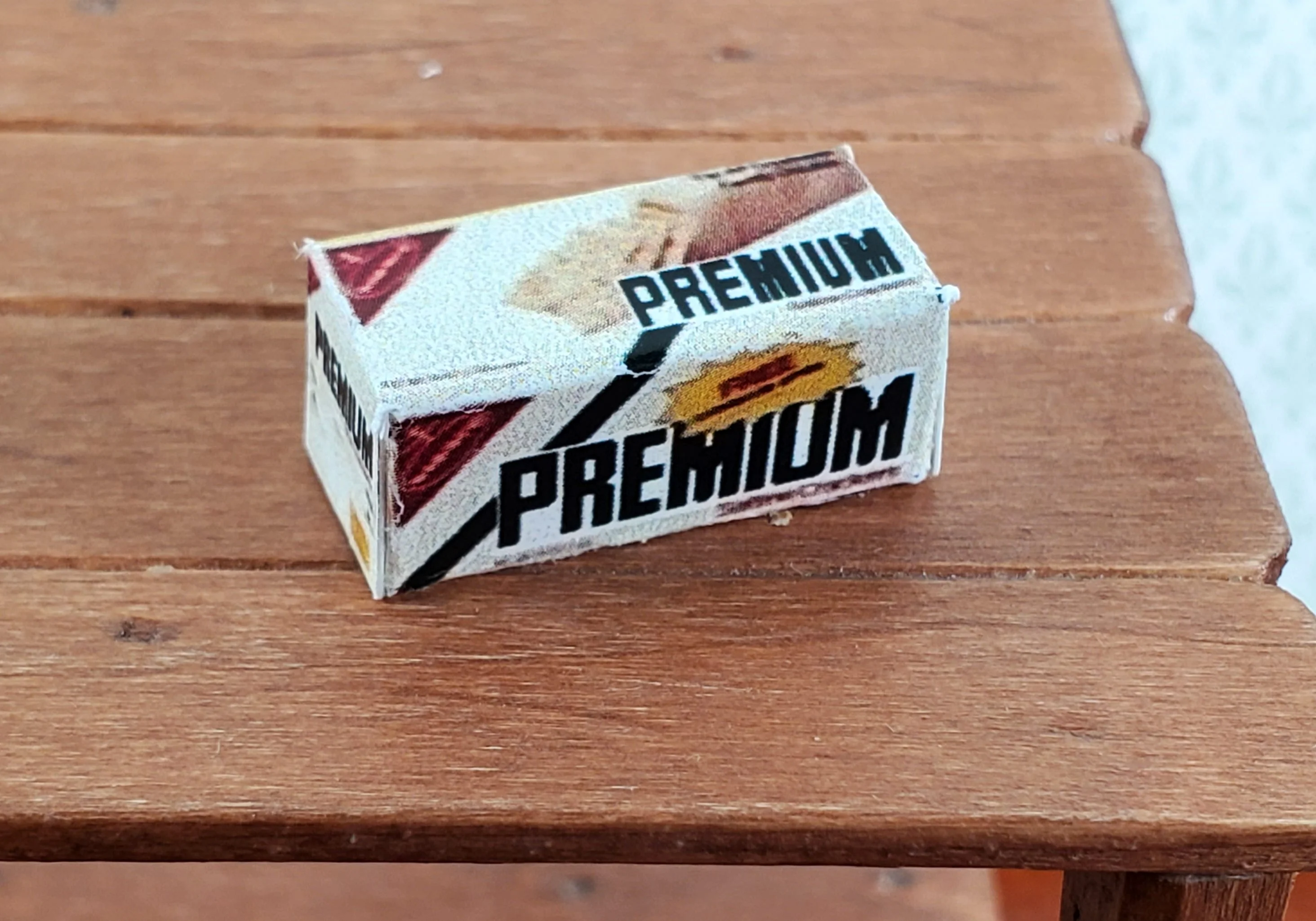 Dollhouse Box of Crackers 1:12 Scale Miniature Food Groceries Modern - Image 2
