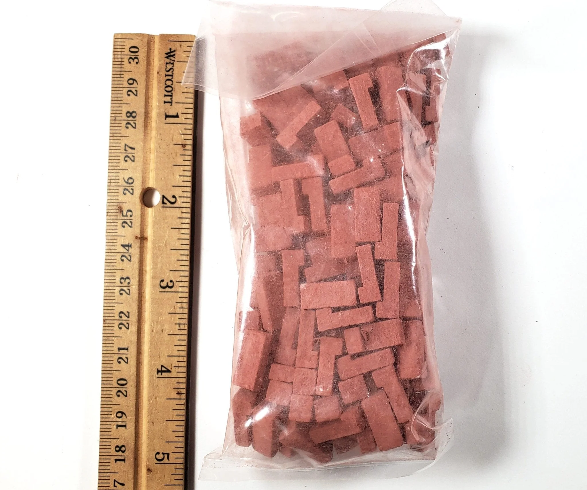 Dollhouse Brick Corners Red Bricks by Andi Mini Brick 1:12 Scale 125 Pieces - Image 5