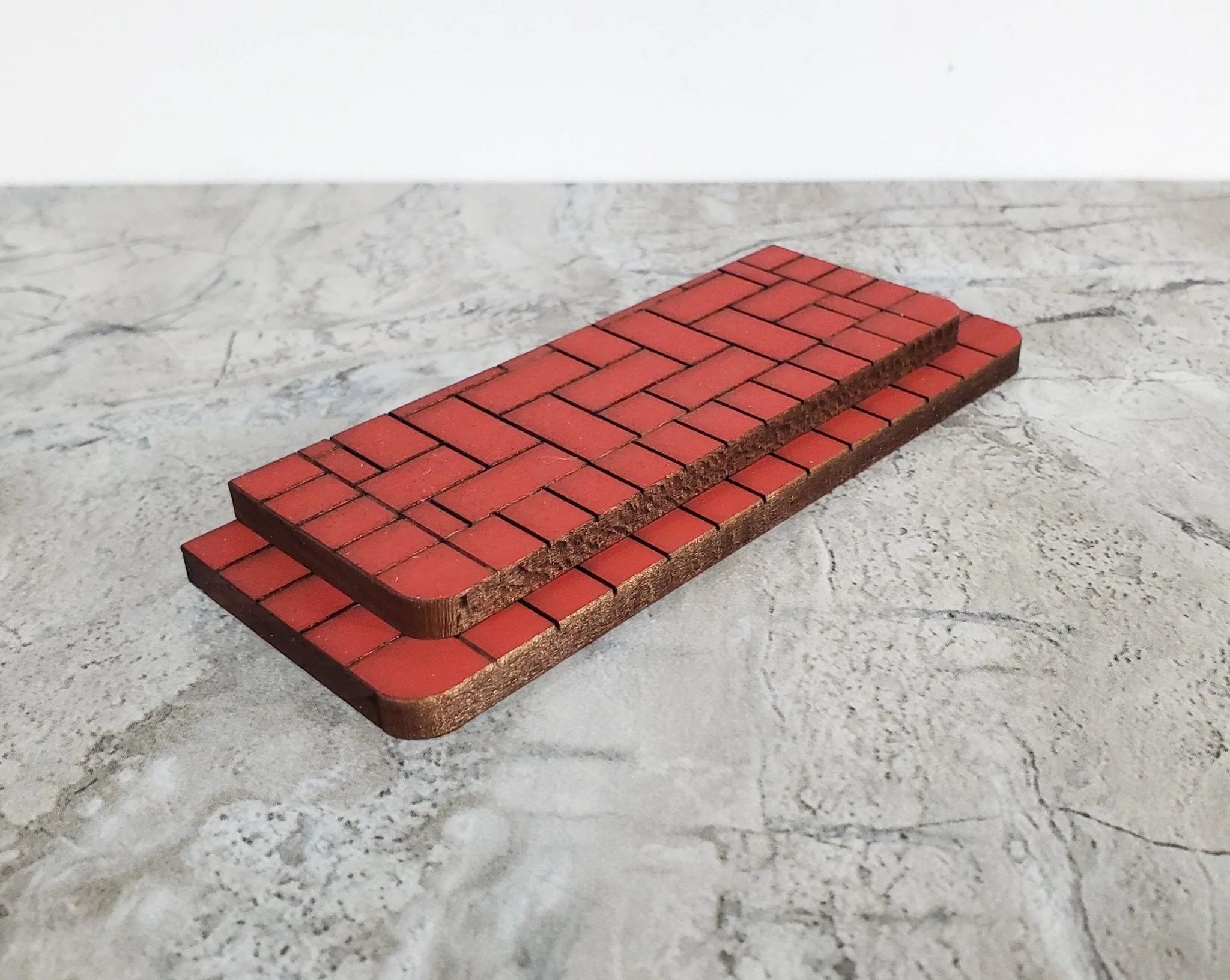 Dollhouse "Brick" Step Exterior for Entryway Door 1:12 Scale Miniature Alessio #551SM - Image 4
