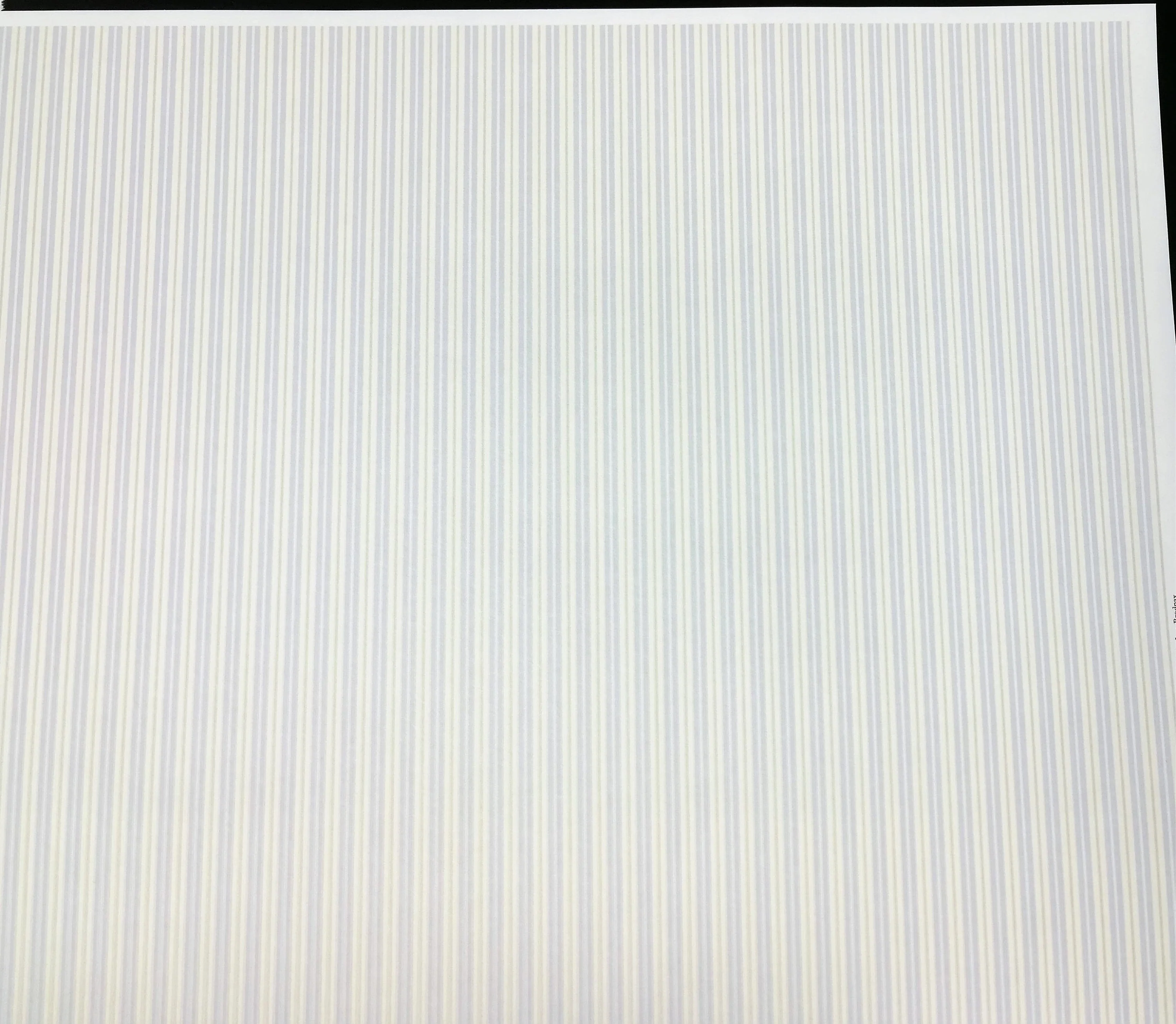 Dollhouse Brodnax Wallpaper Striped Pale Blue Green Cream "Seaside Stripe" 1:12 Scale - Image 4