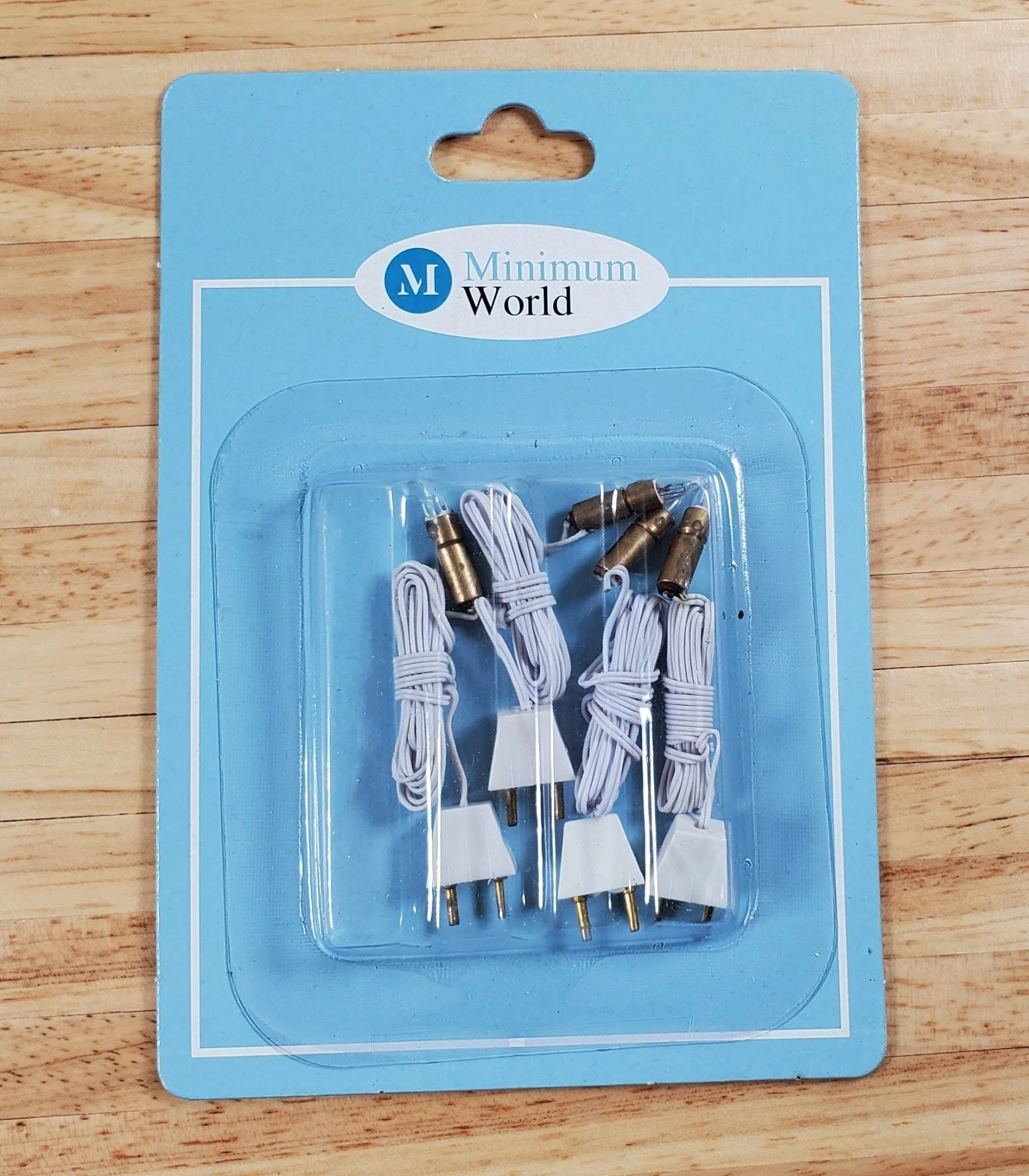 Dollhouse Candle Tip Bulbs in Sockets with Plug Set of 4 1:12 Scale Miniature Dollhouse Lights - Image 3