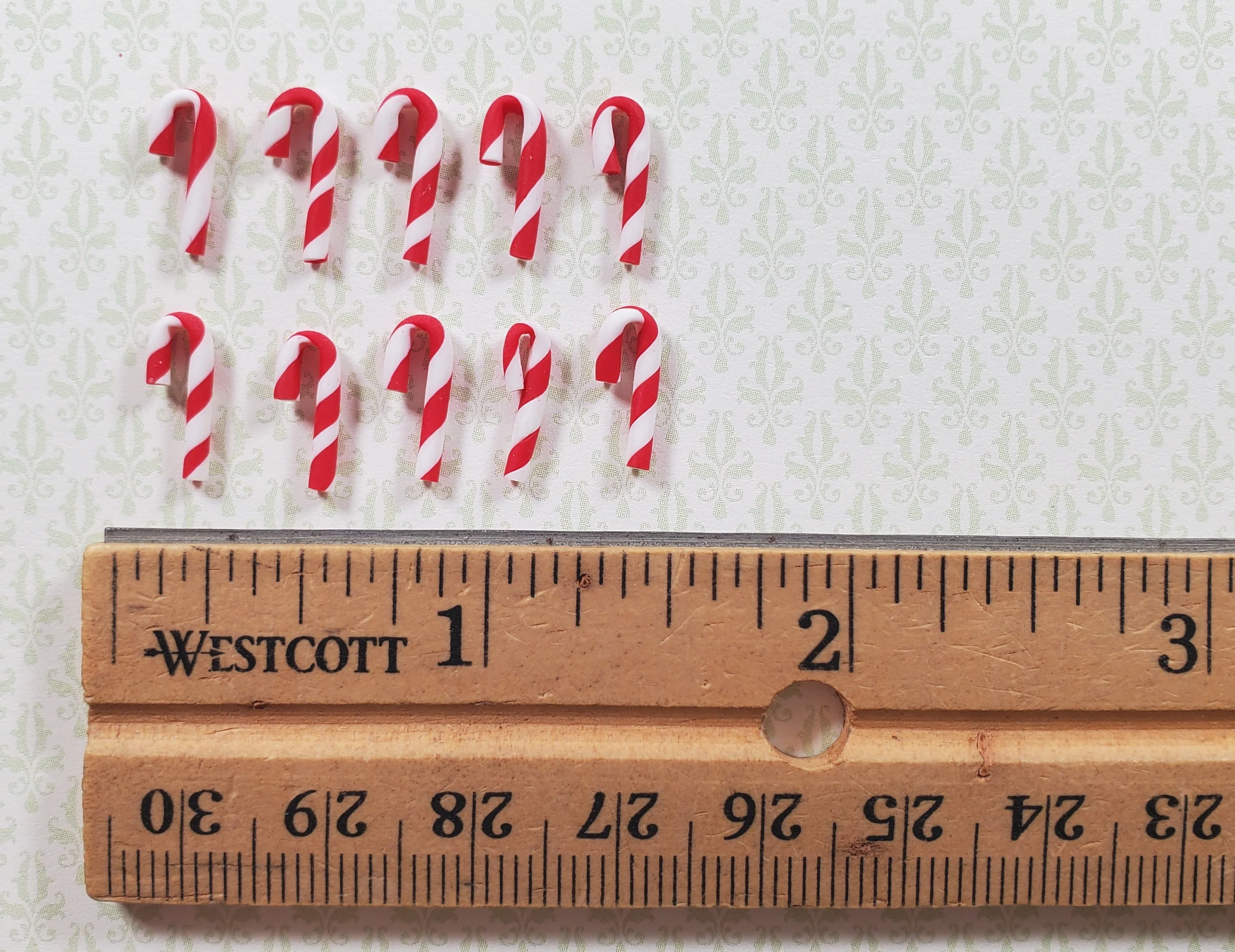 Dollhouse Candy Canes Set of 10 1:12 Scale Miniature Food Treats Candy - Image 3
