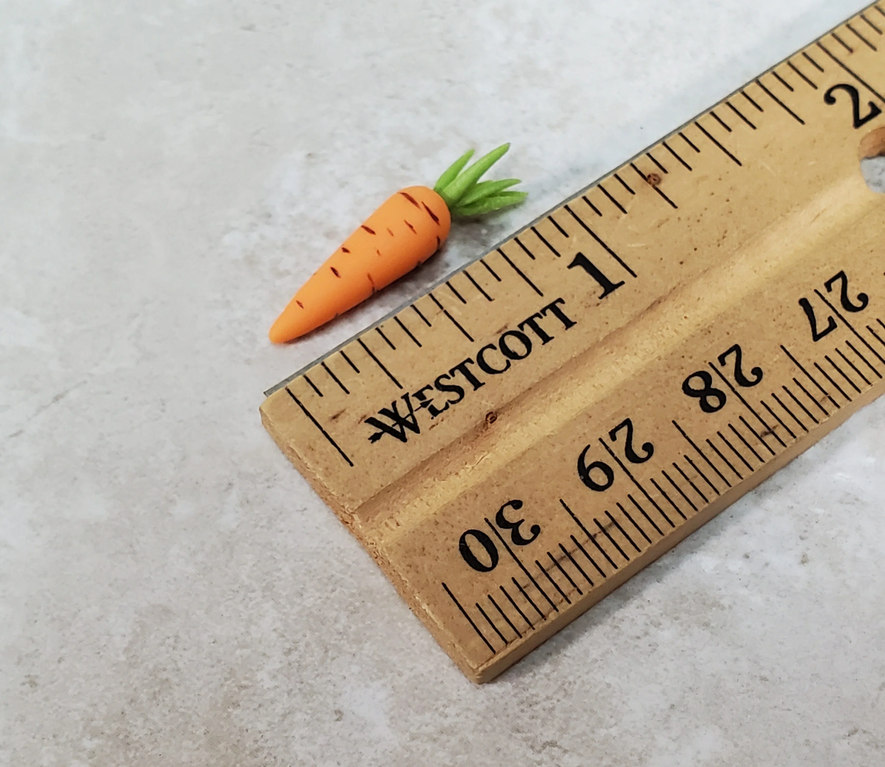 Dollhouse Carrots Set of 5 Large Vegetables 1:12 Scale Miniatures Kitchen Food Groceries - Image 4
