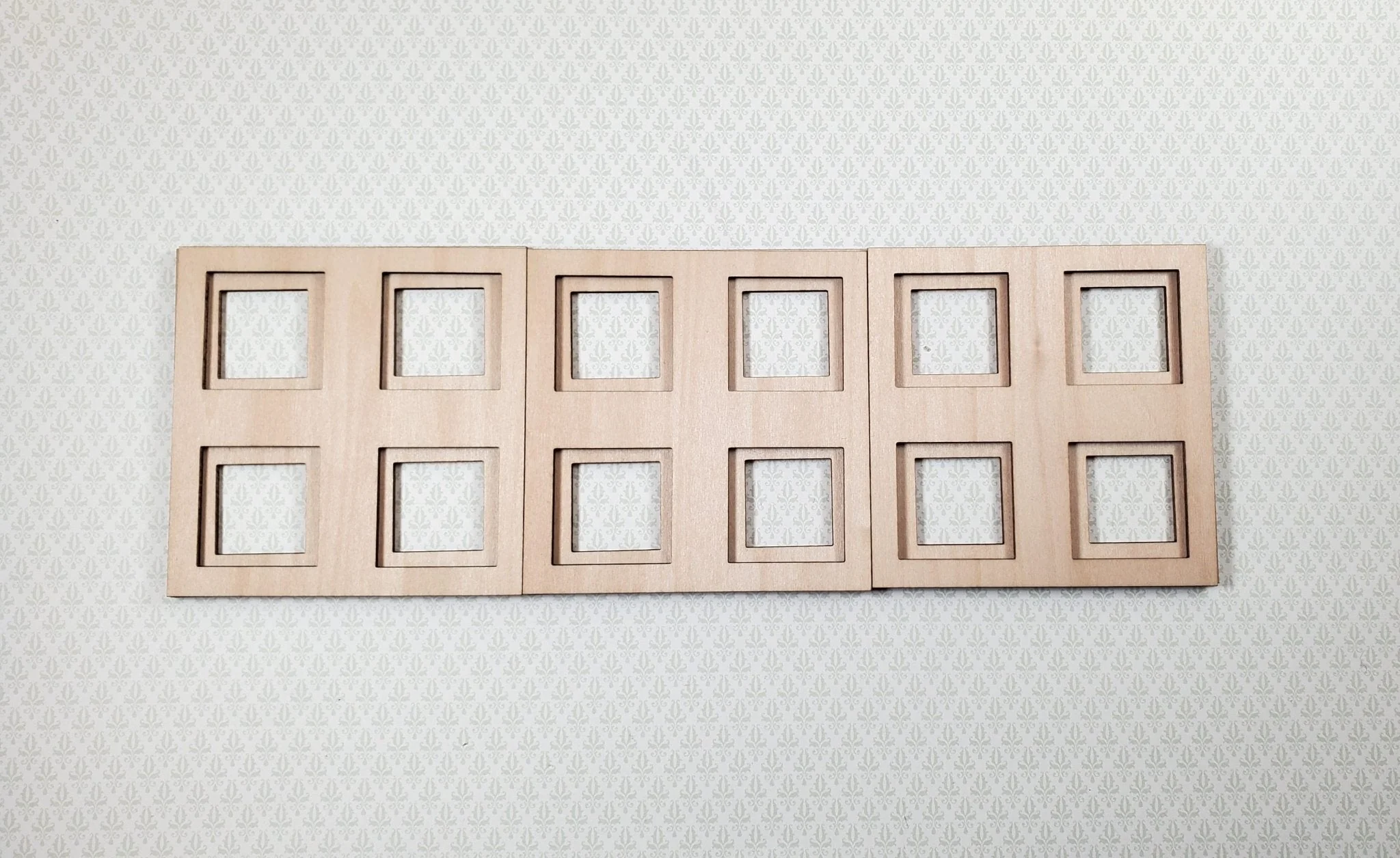 Dollhouse Ceiling Panels Extra Pieces for Coffered Layered Kit 2 Part 1:12 Scale - Image 3