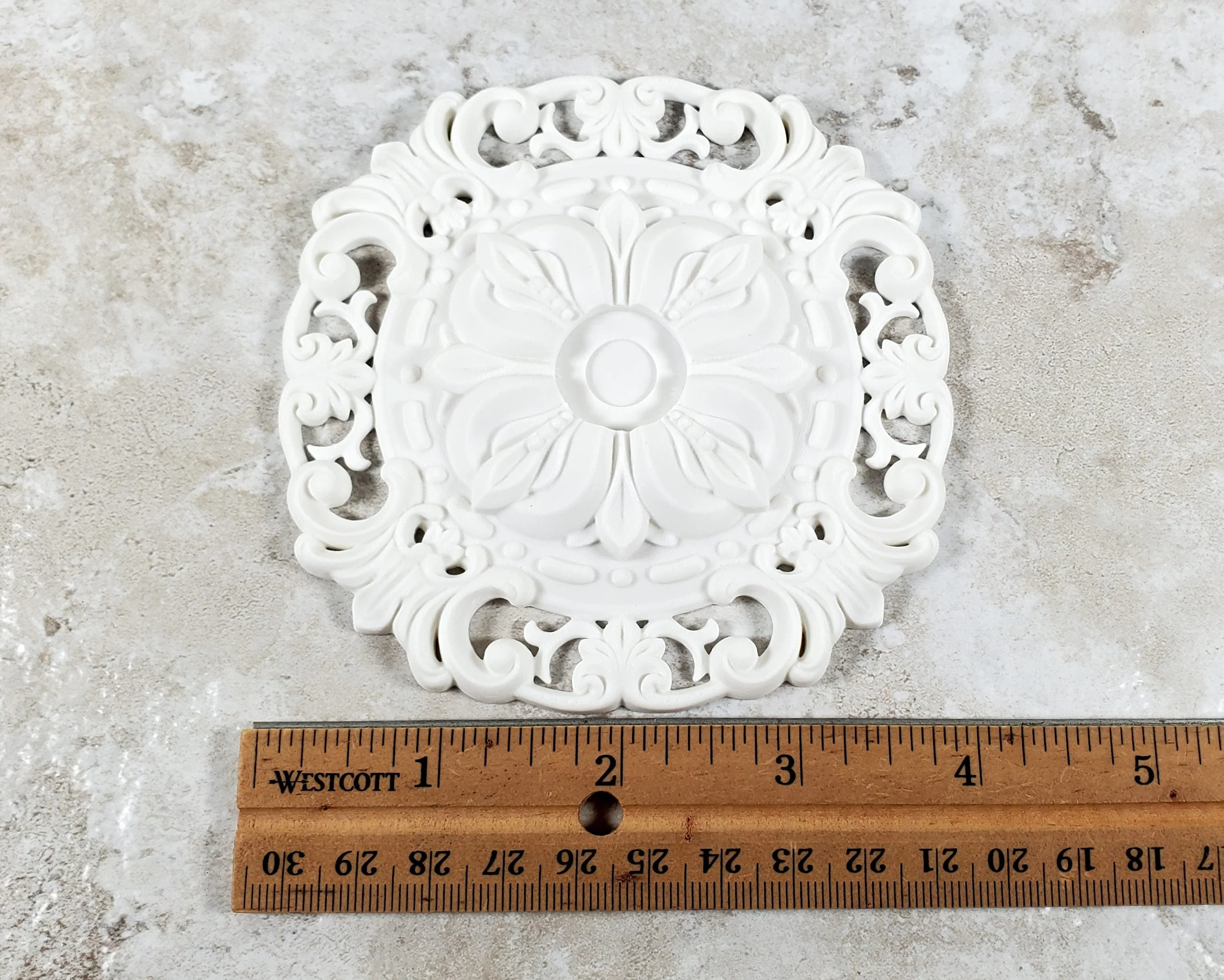 Dollhouse Ceiling Rose Medallion for Battery Lights 1:12 Scale Miniature MC177 - Image 7