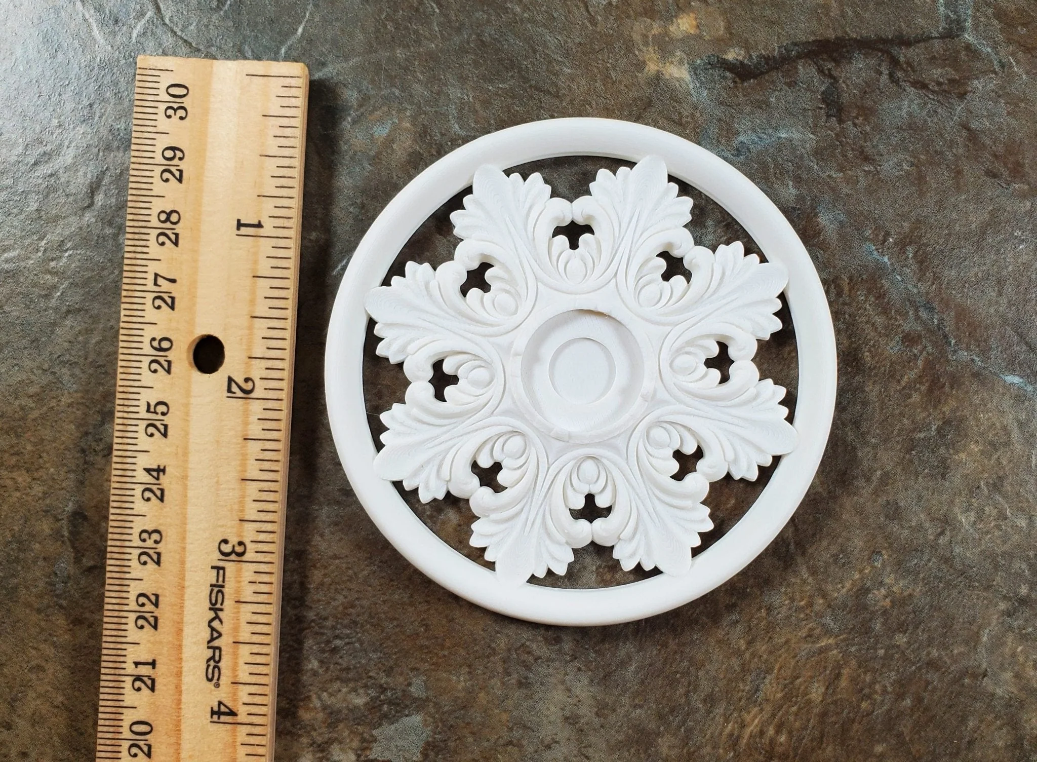 Dollhouse Ceiling Rose Medallion for Battery Lights 1:12 Scale Miniature MC217 - Image 6