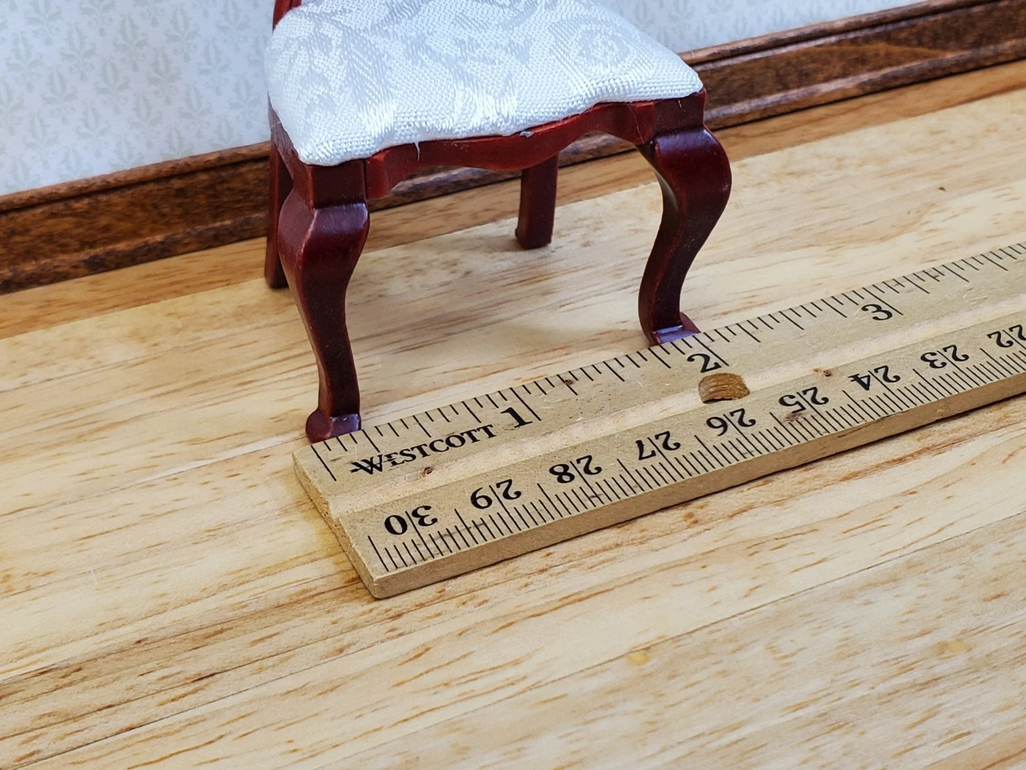 Dollhouse Chair Dining or Side Balloon Back Victorian Style 1:12 Scale Miniature - Image 3