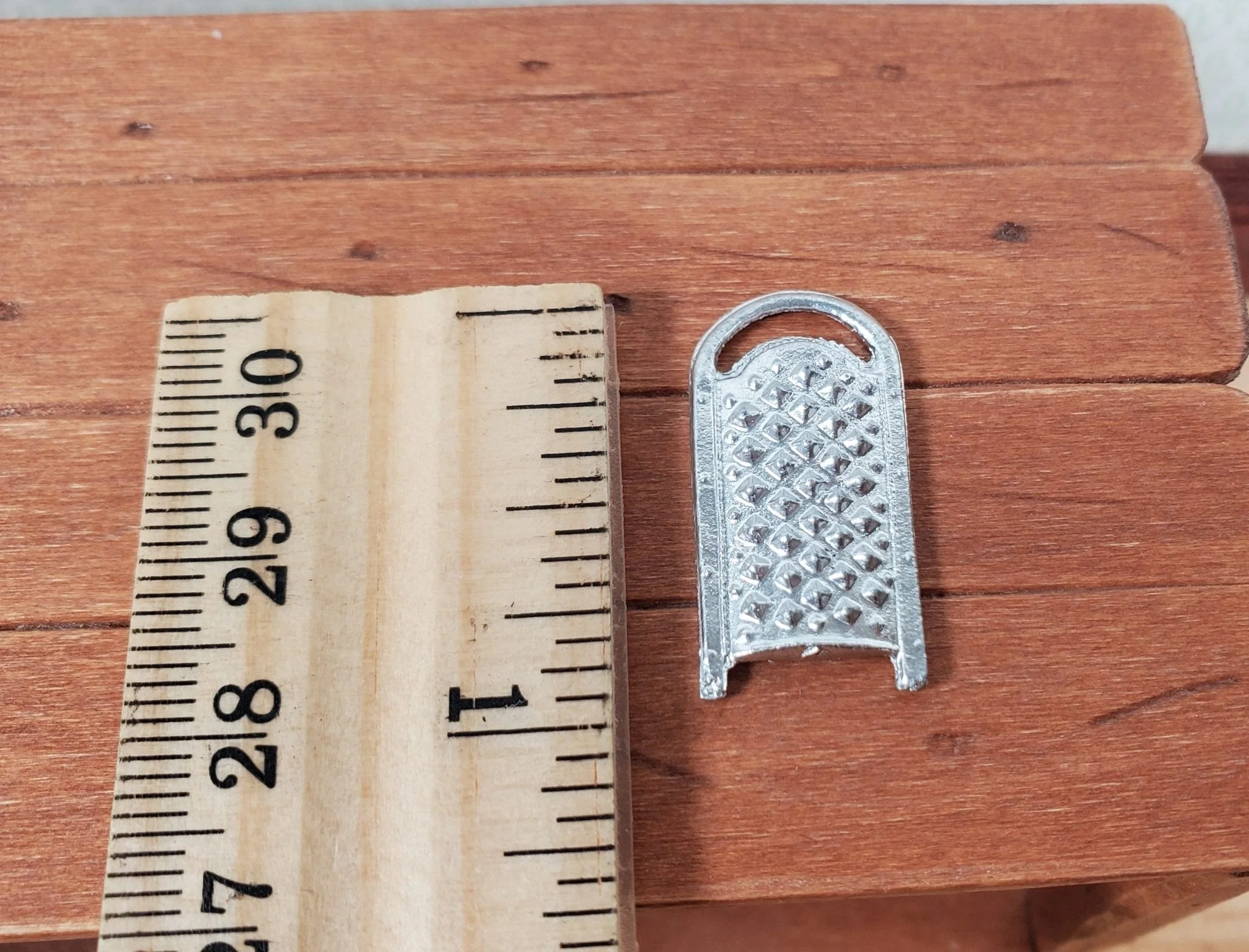 Dollhouse Cheese Grater Metal 1:12 Scale Miniature Kitchen Accessory Decor - Image 3