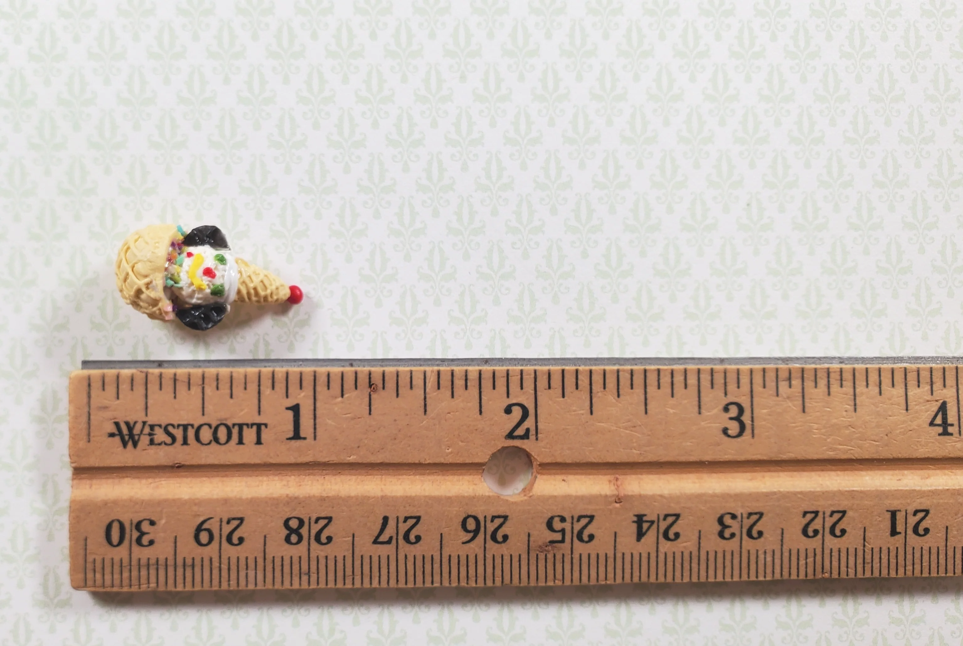Dollhouse Children's Scoop of Ice Cream Clown 1:12 Scale Miniature Food Kitchen - Image 3