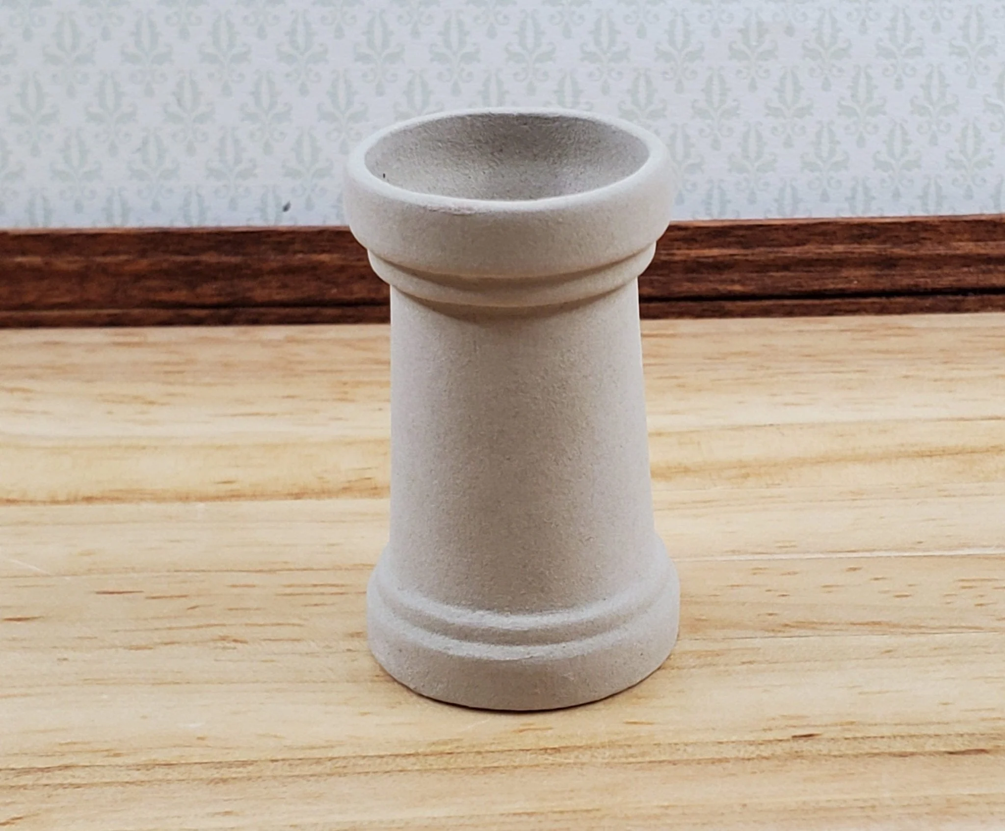 Dollhouse Chimney Pot Small Smoke Stack Round Ceramic 1:12 Scale Miniature