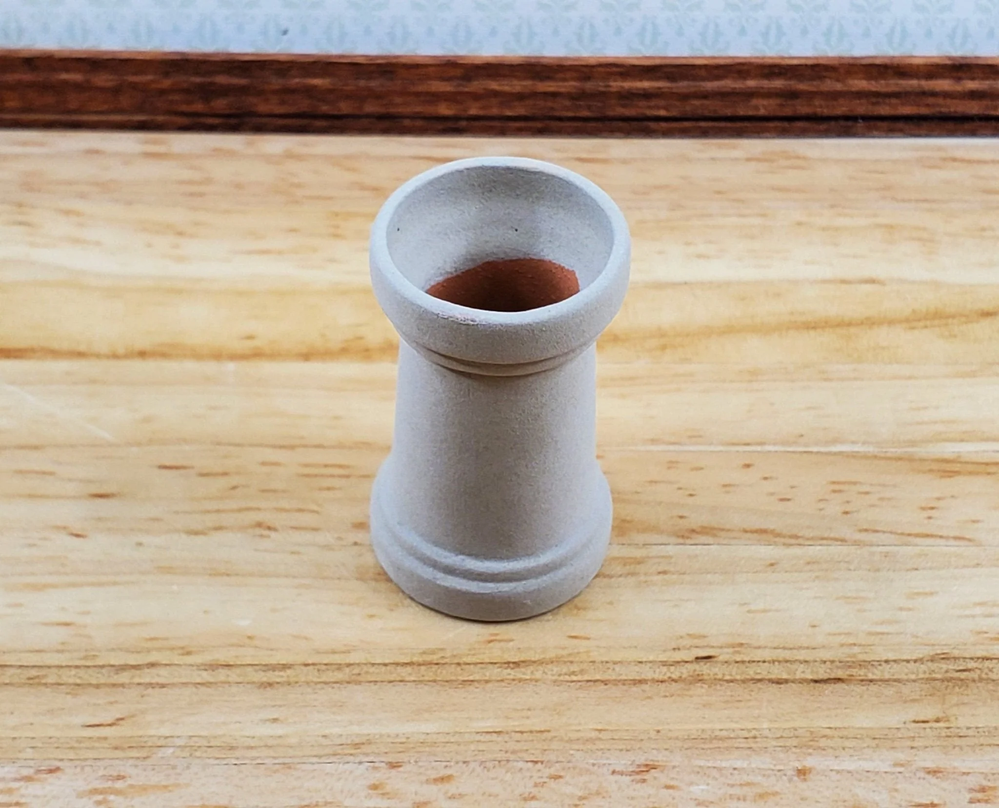 Dollhouse Chimney Pot Small Smoke Stack Round Ceramic 1:12 Scale Miniature - Image 2
