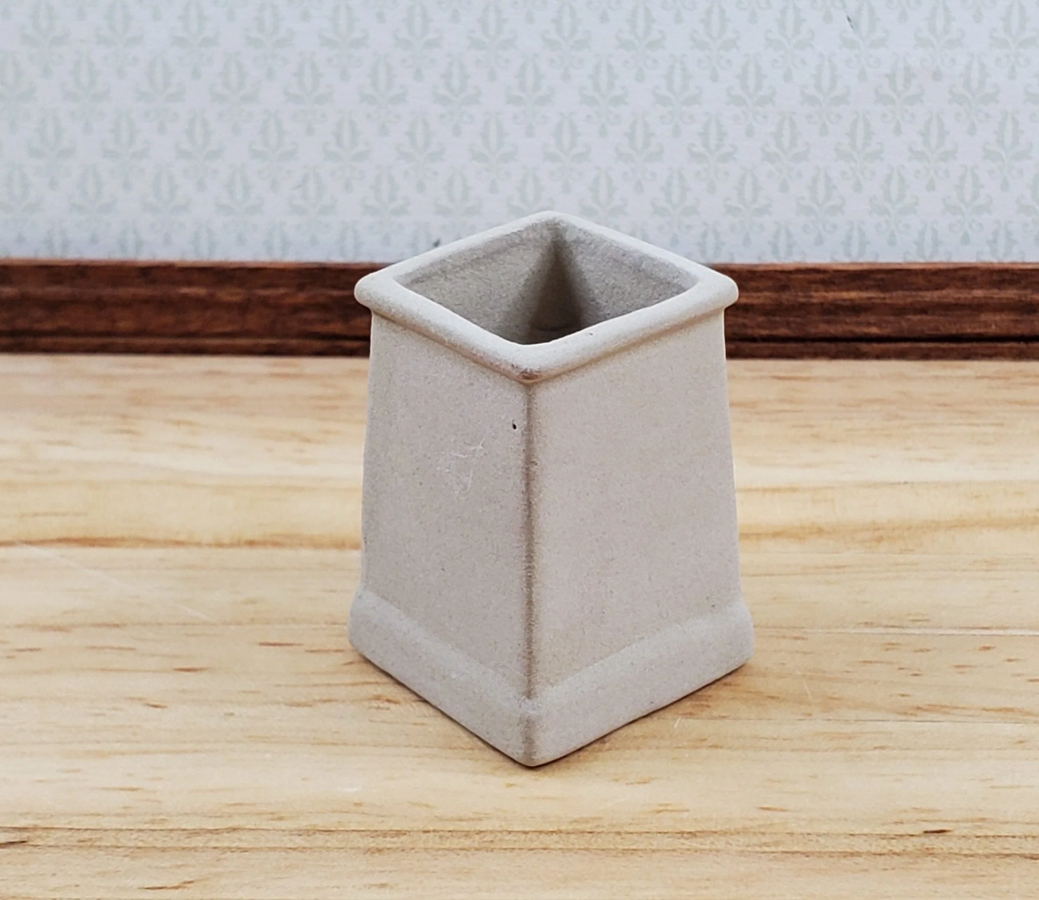 Dollhouse Chimney Pot Small Smoke Stack Square Ceramic 1:12 Scale Miniature