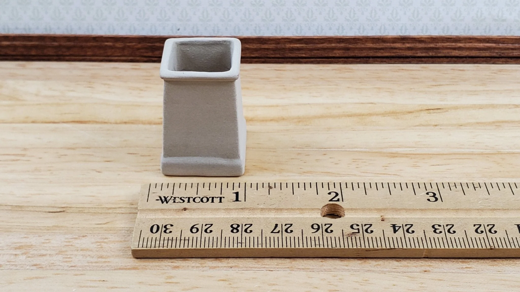 Dollhouse Chimney Pot Small Smoke Stack Square Ceramic 1:12 Scale Miniature - Image 4