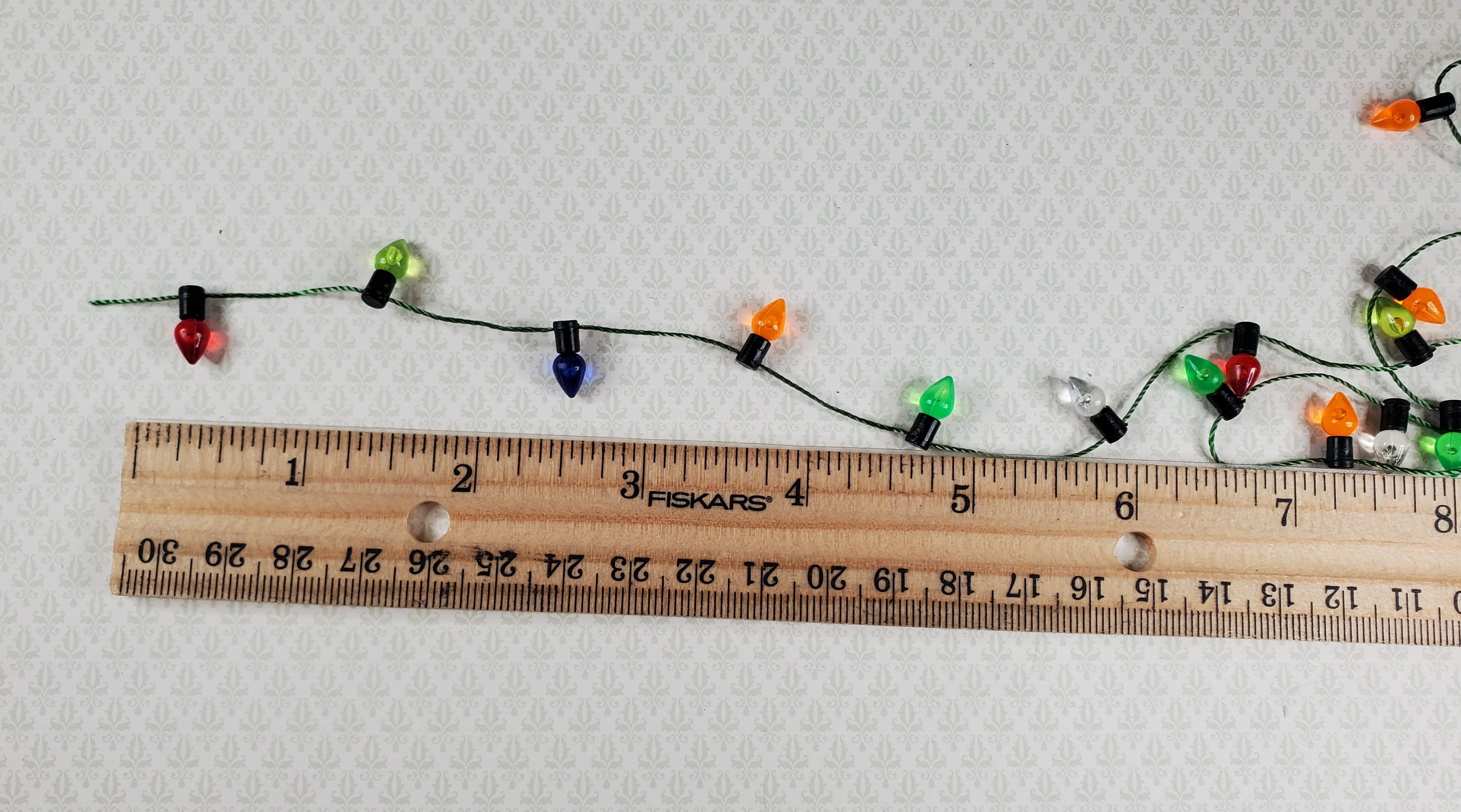 Dollhouse Christmas Tree Lights String Multi Colored Holiday Miniatures - Image 3