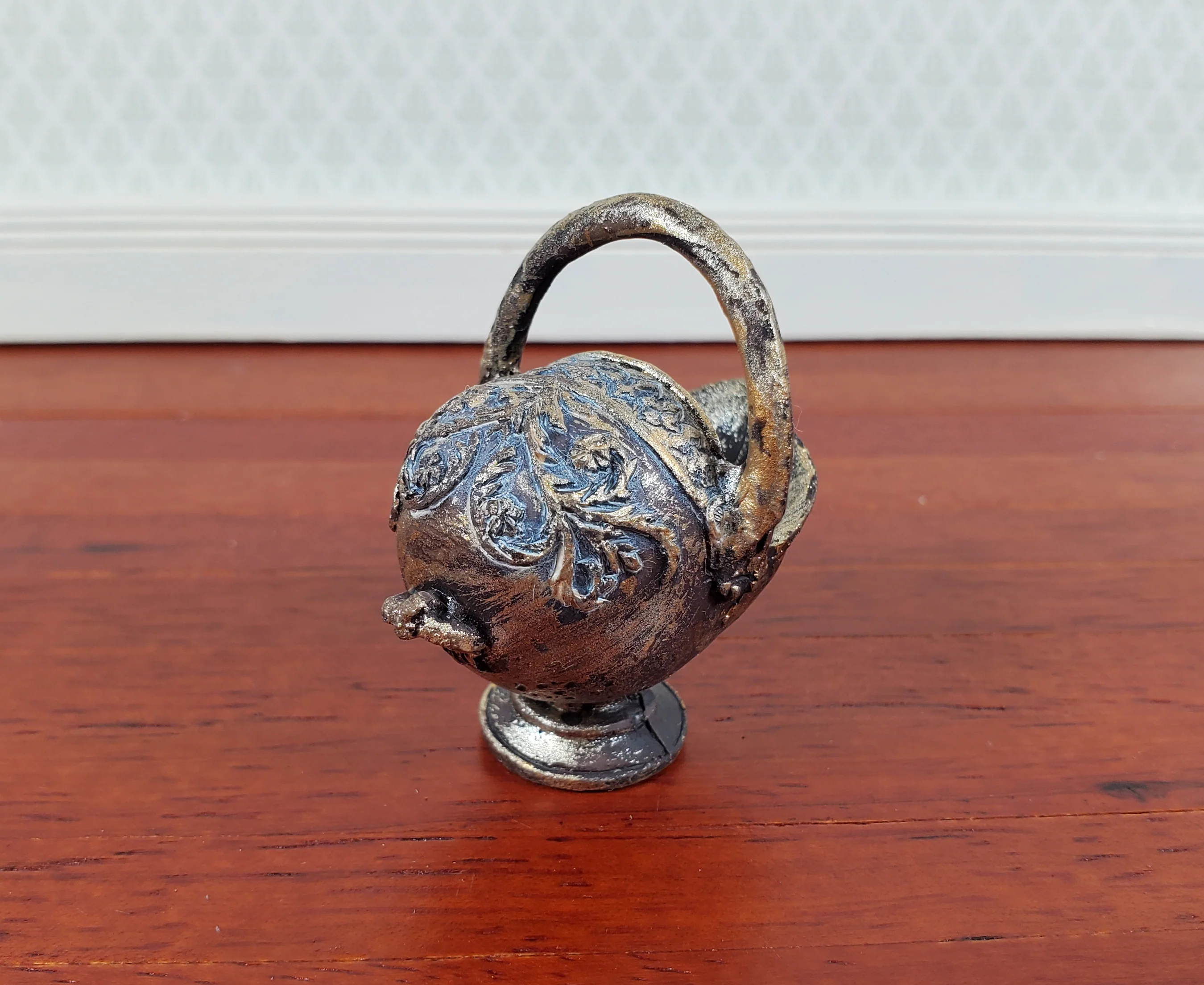 Dollhouse Coal Scuttle Bucket Fireplace Accessory Resin 1:12 Scale Miniature - Image 3