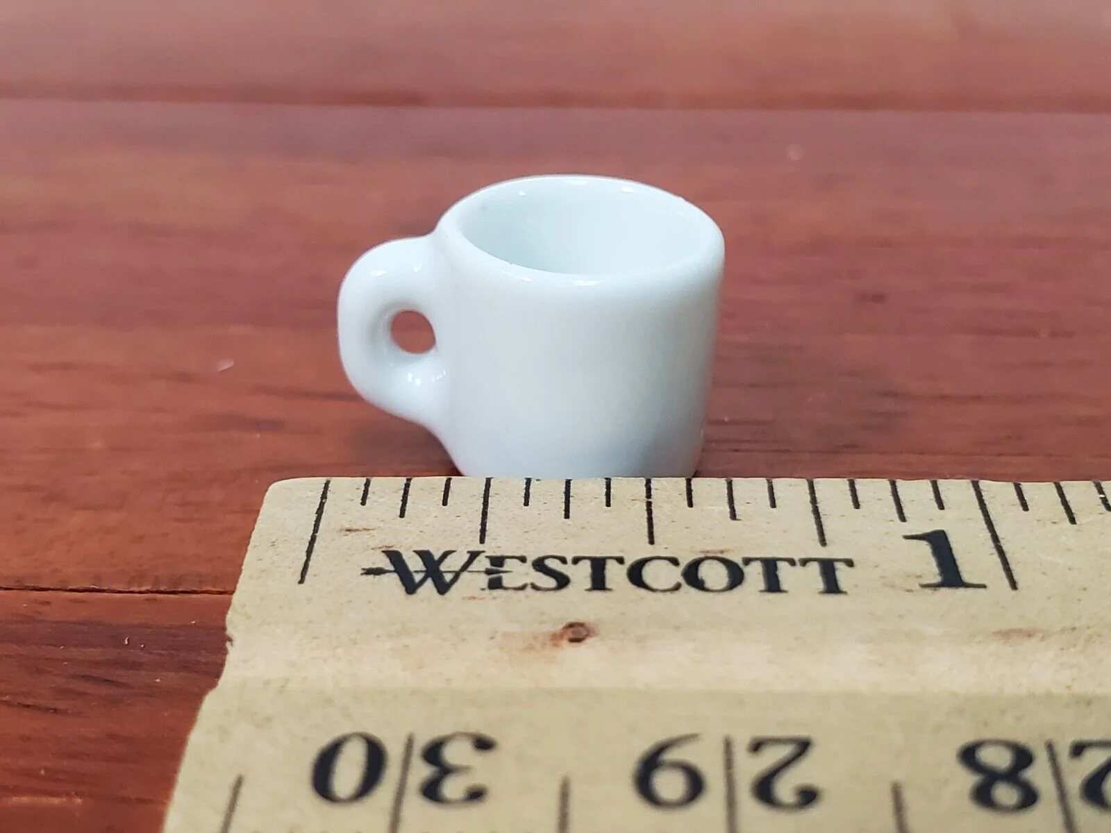 Dollhouse Coffee Mug All White LARGE Use in 1:6 or 1/12 Scale Miniature Kitchen - Image 4