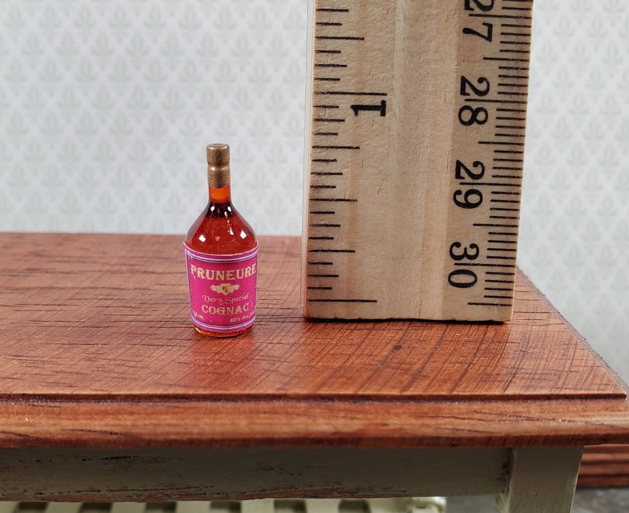Dollhouse Cognac Bottle Tiny 1:12 Scale Miniature Drinks Booze Bar Pub Handmade - Image 3