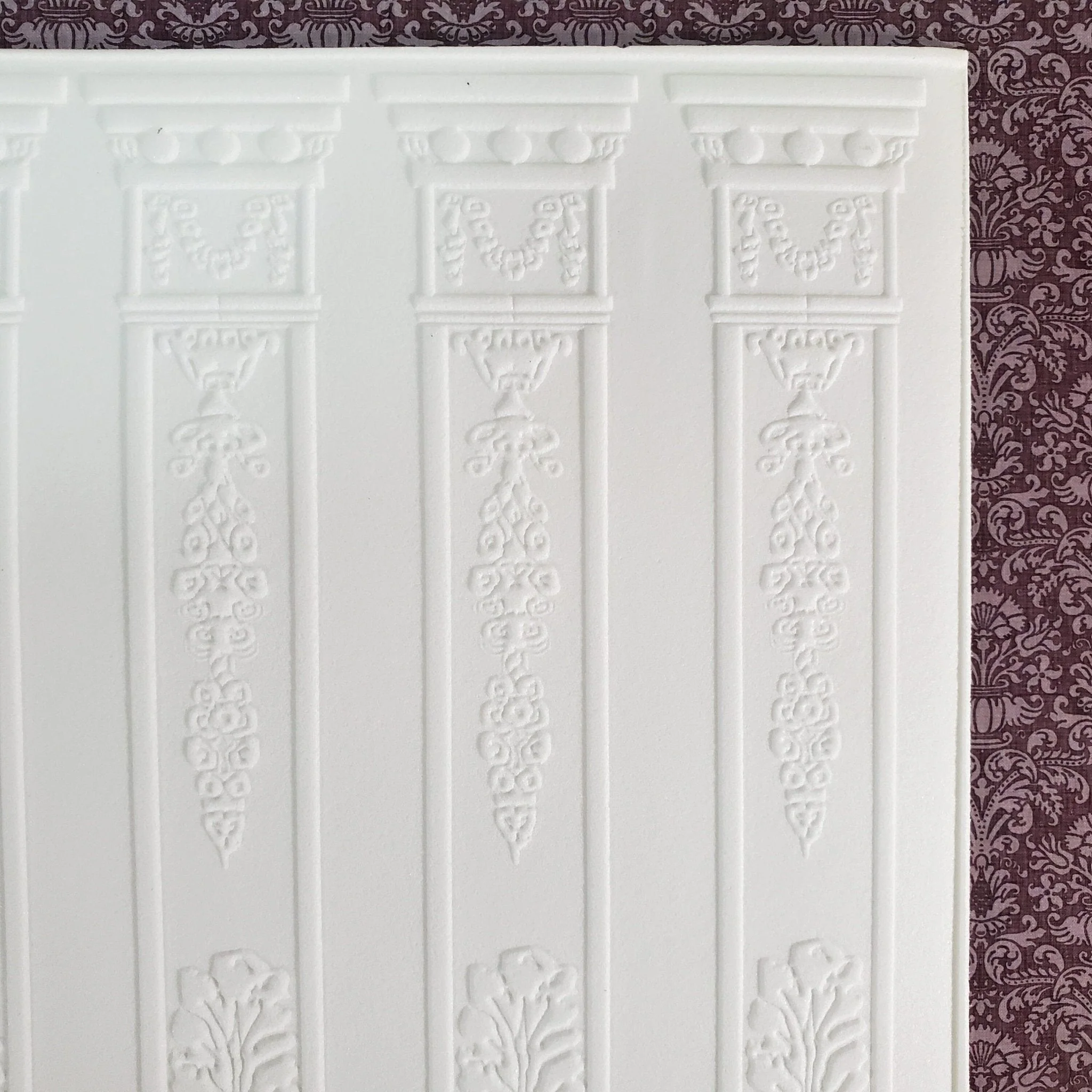 Dollhouse Column Wall Panel Embossed Textured Foam Board 1:12 Scale World Model 34933 - Image 4
