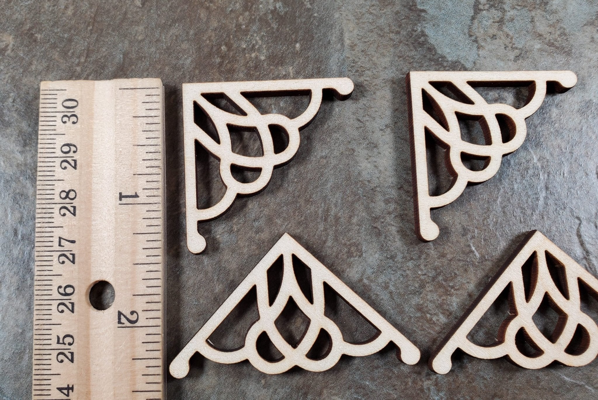 Dollhouse Corner Brackets or Apex Trim Decorative Pieces x4 1:12 Scale Miniature - Image 5