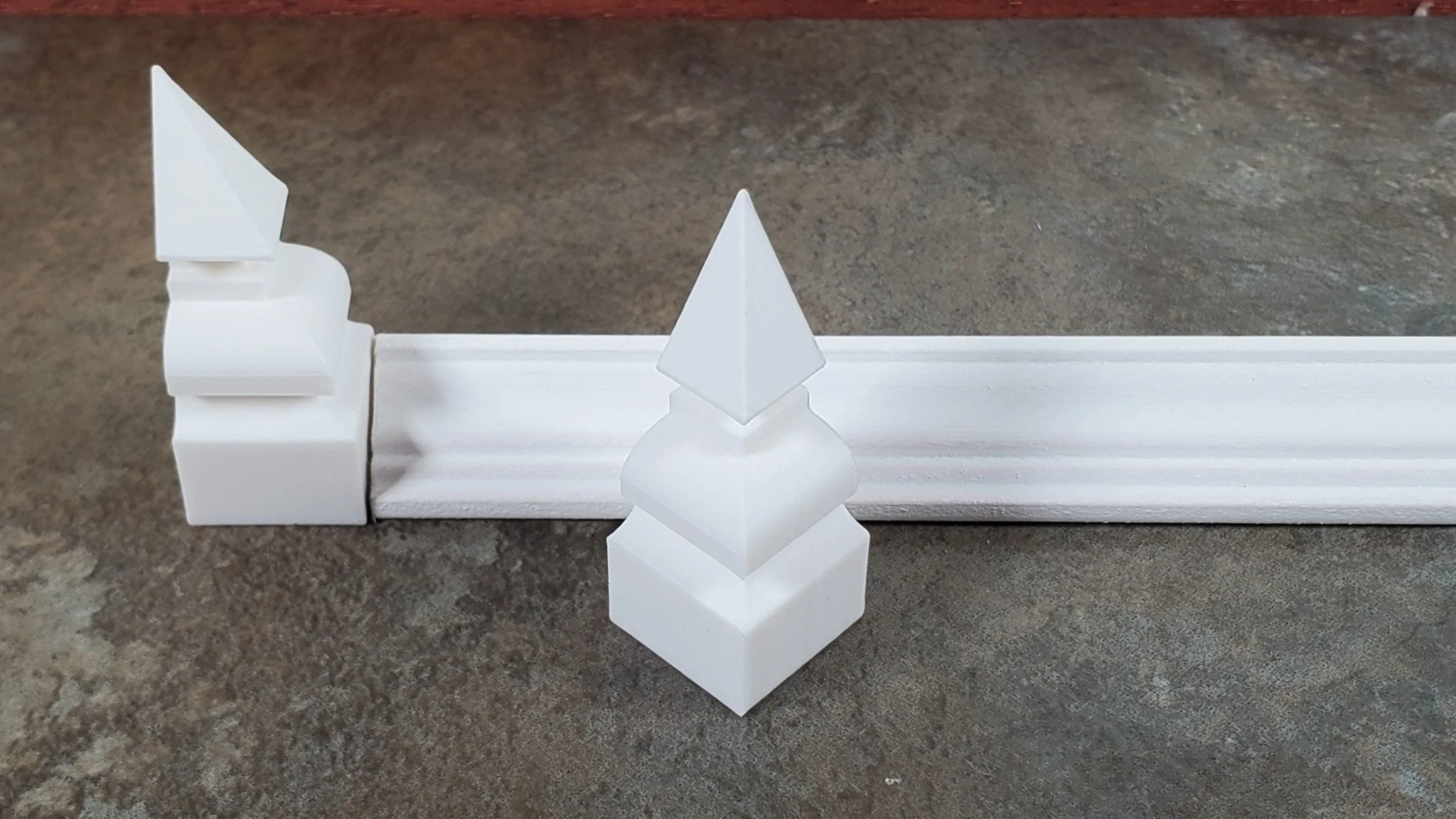 Dollhouse Corner Ceiling Blocks for Crown Molding 2 Inside Pieces 1:12 Scale 054 - Image 3