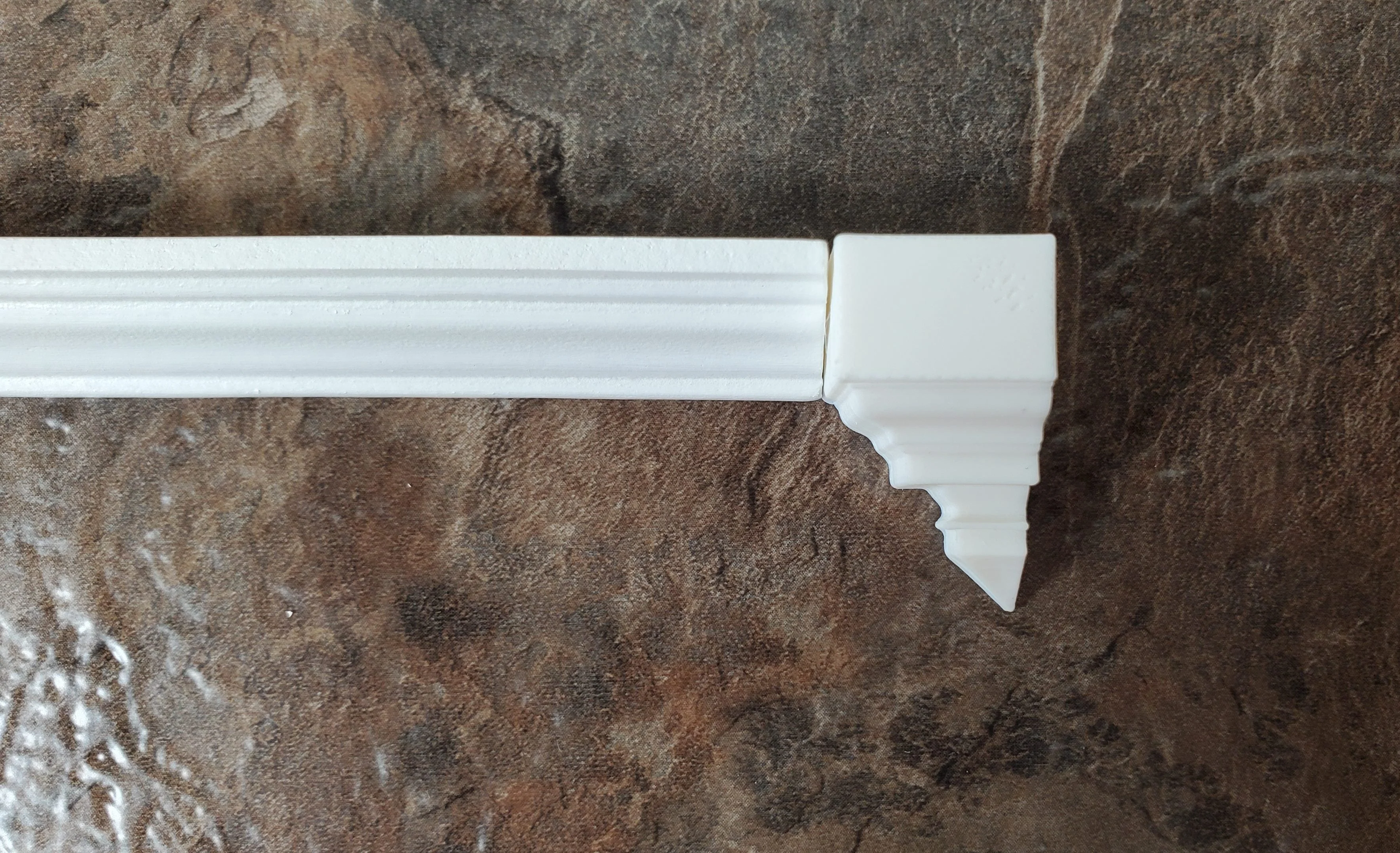 Dollhouse Corner Ceiling Blocks for Crown Molding 2 Inside Pieces 1:12 Scale - Image 3