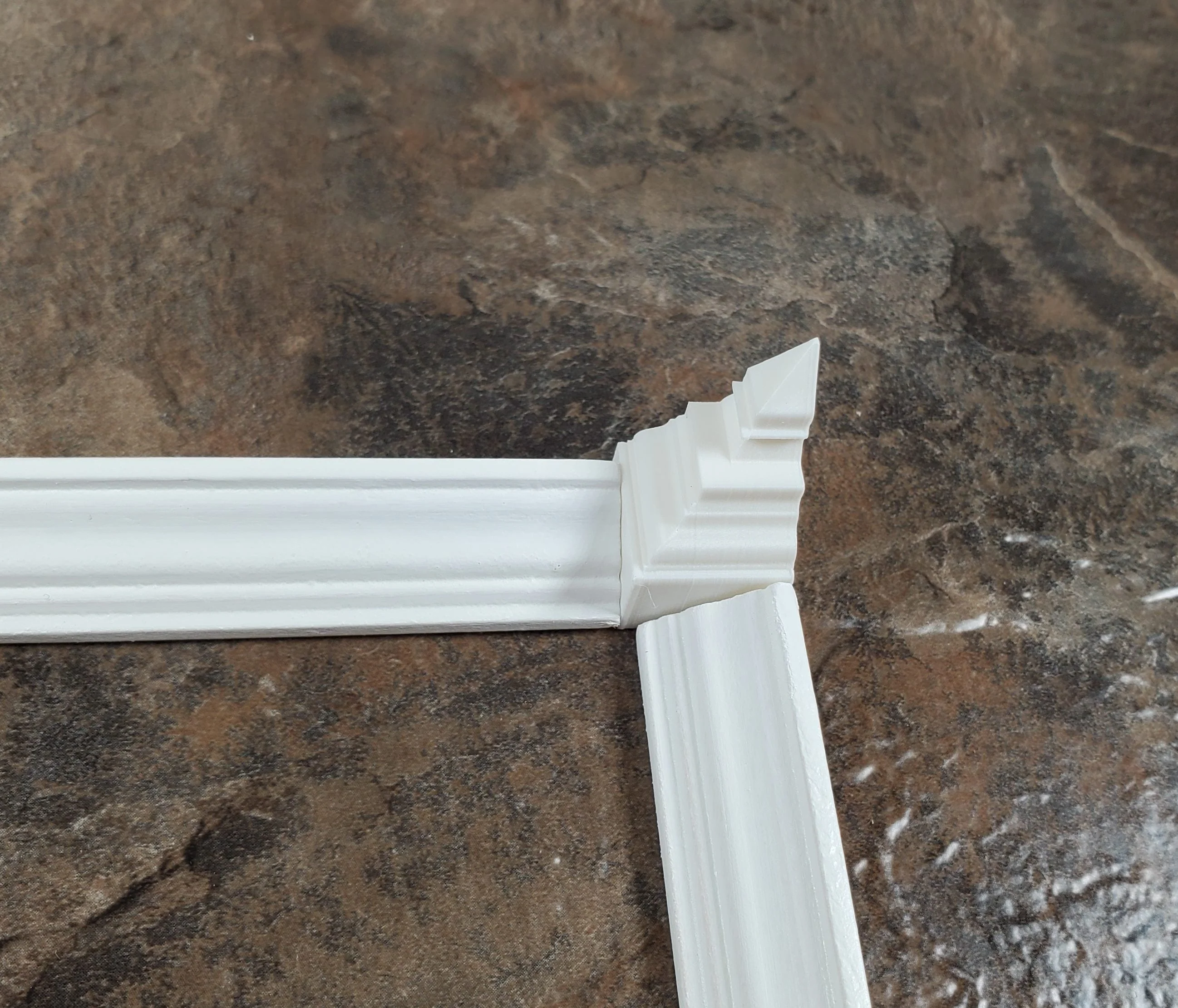Dollhouse Corner Ceiling Blocks for Crown Molding 2 Inside Pieces 1:12 Scale - Image 4