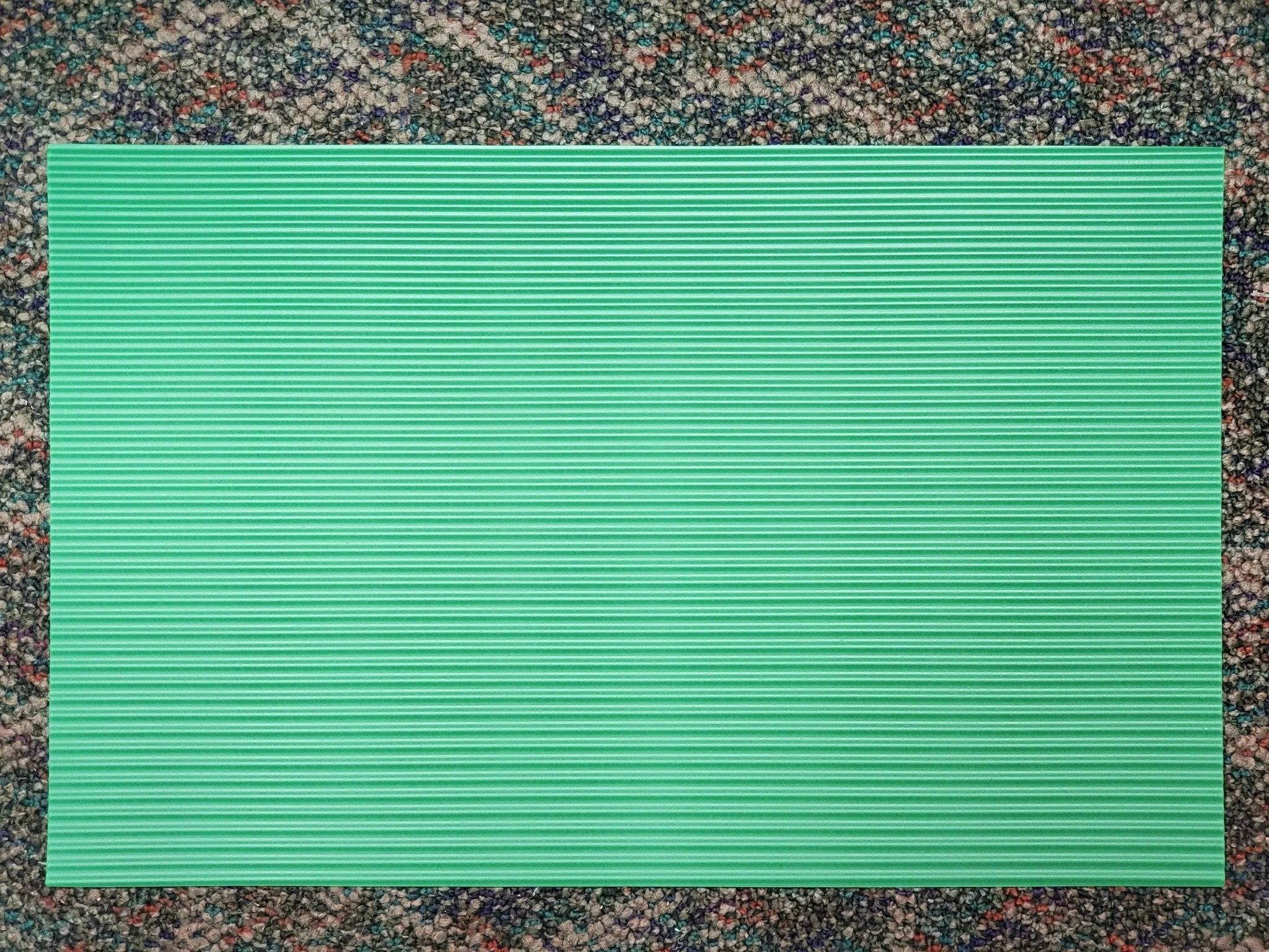 Dollhouse Corrugated Roof Panel Green Plastic 1:12 Scale Roofing Miniature