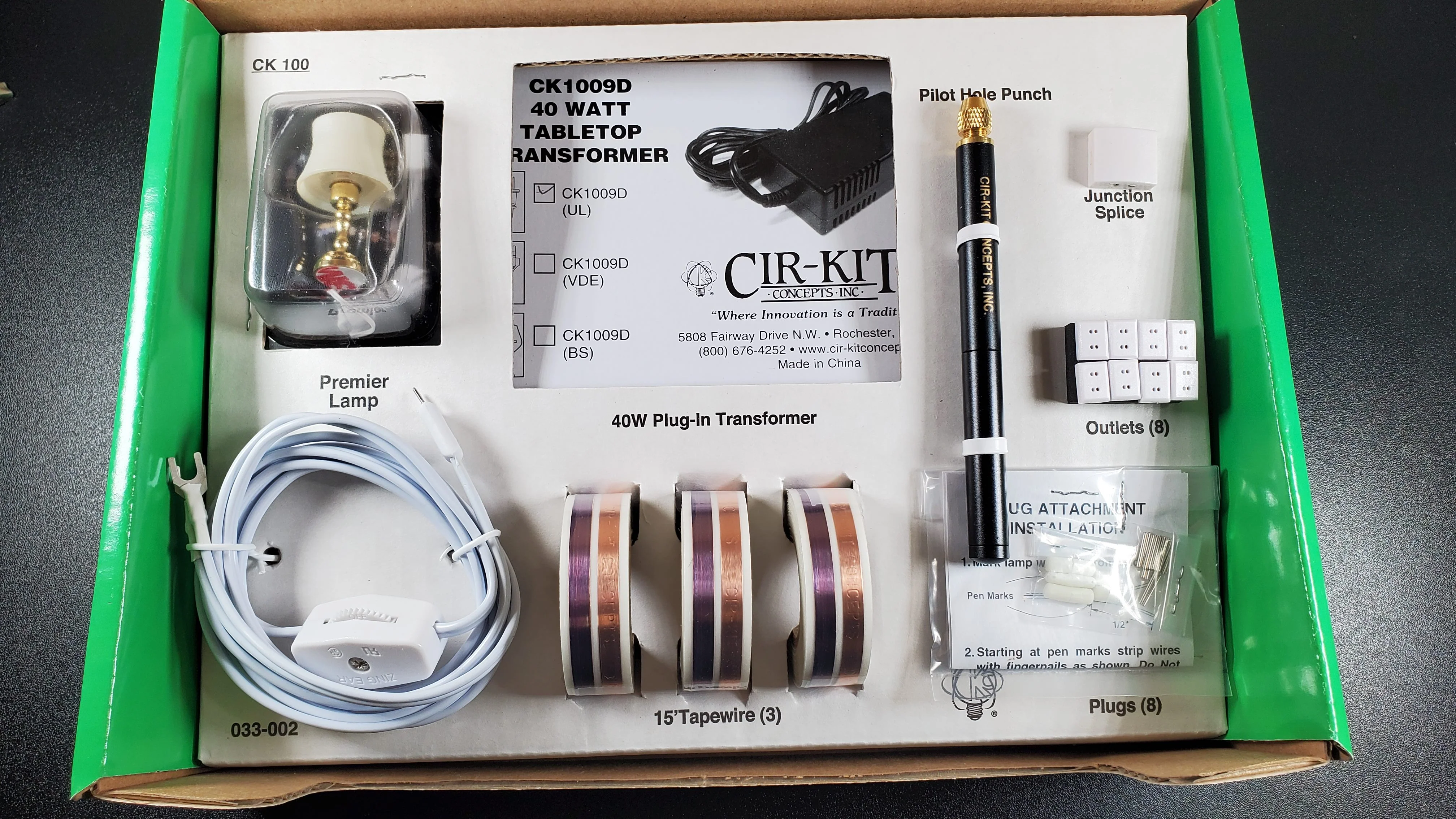 Dollhouse Deluxe Wiring Kit for Large Houses 66 Bulbs 12 Volt Tape Wire System - Image 2