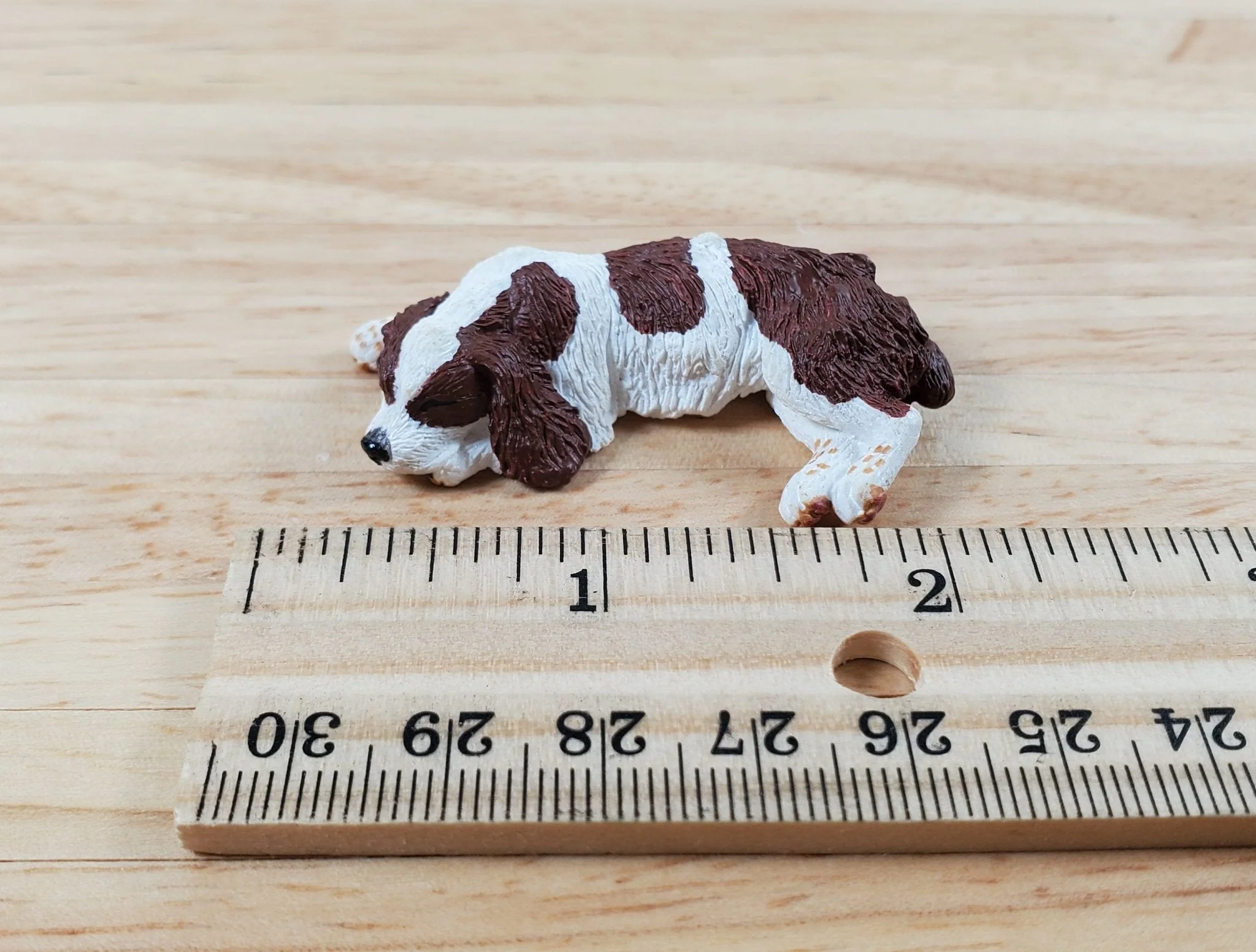Dollhouse Dog English Cocker Spaniel Sleeping 1:12 Scale Miniature Animal - Image 4