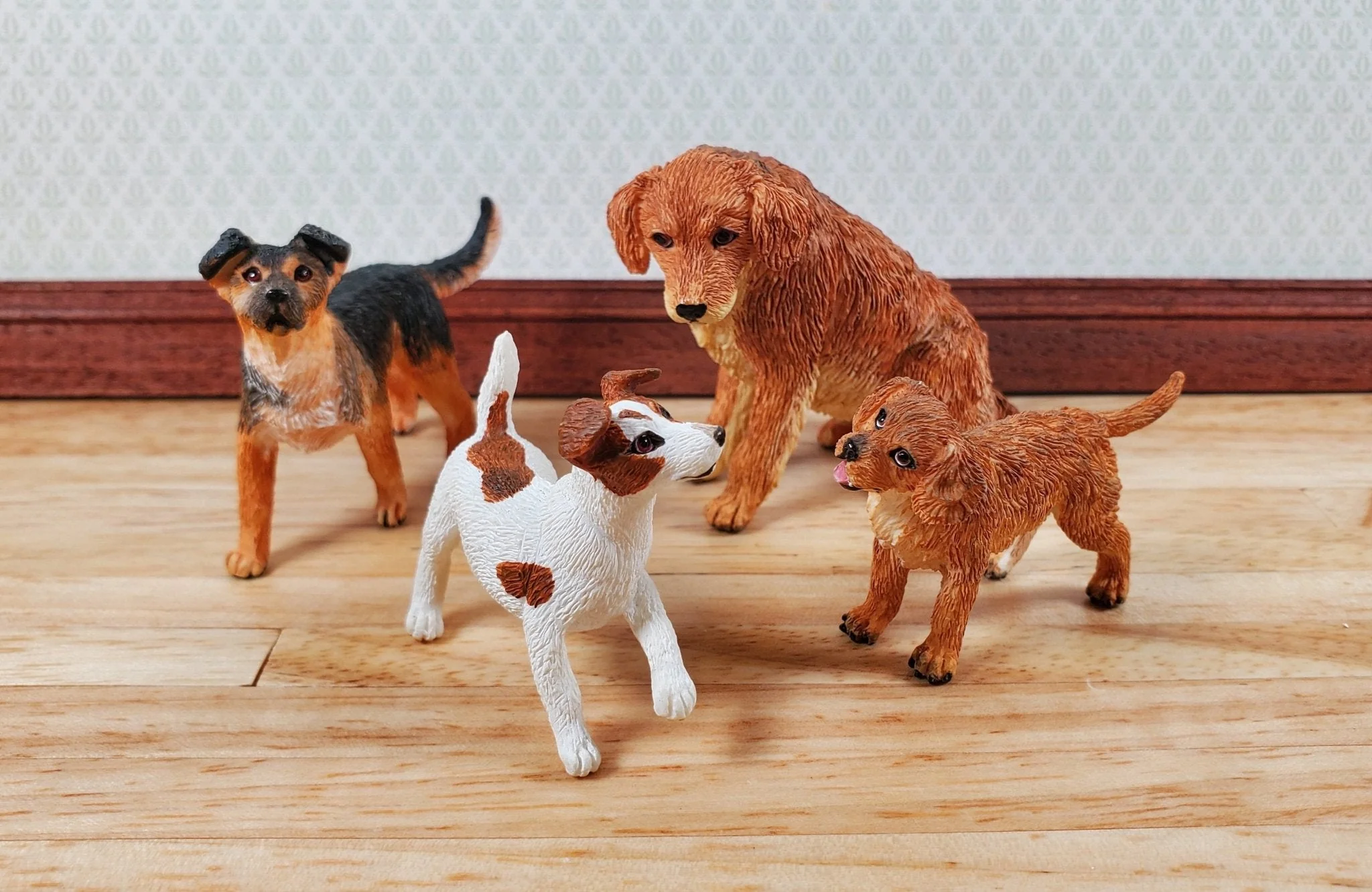 Dollhouse Dog Jack Russell Terrier Pet 1:12 Scale Miniature Animal - Image 3