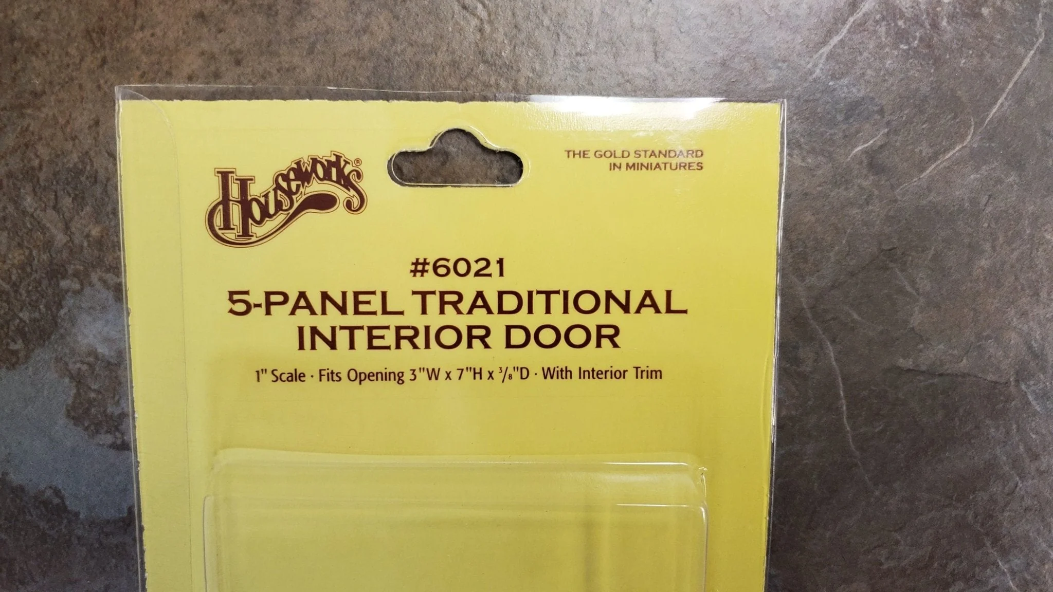 Dollhouse Door 5 Panel Traditional Interior 1:12 Scale Miniature Houseworks 6021 - Image 3