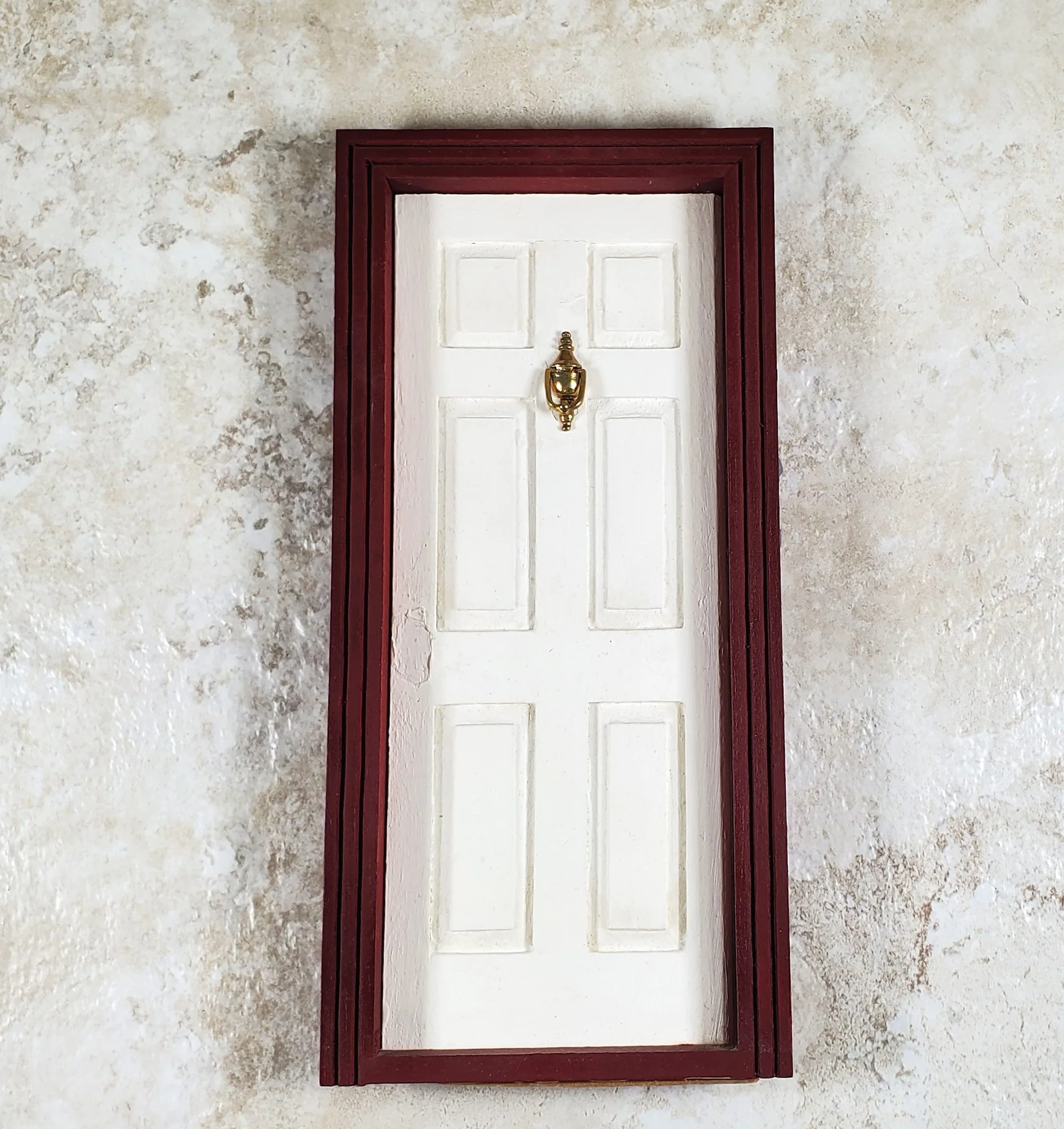 Dollhouse Door Knocker Movable Gold Brass Metal 1:12 Scale Miniature - Image 3