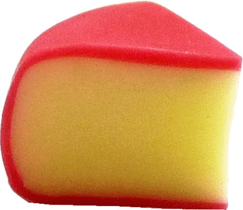 Dollhouse Edam Cheese Wedge 1:12 Scale Miniature Food Handmade
