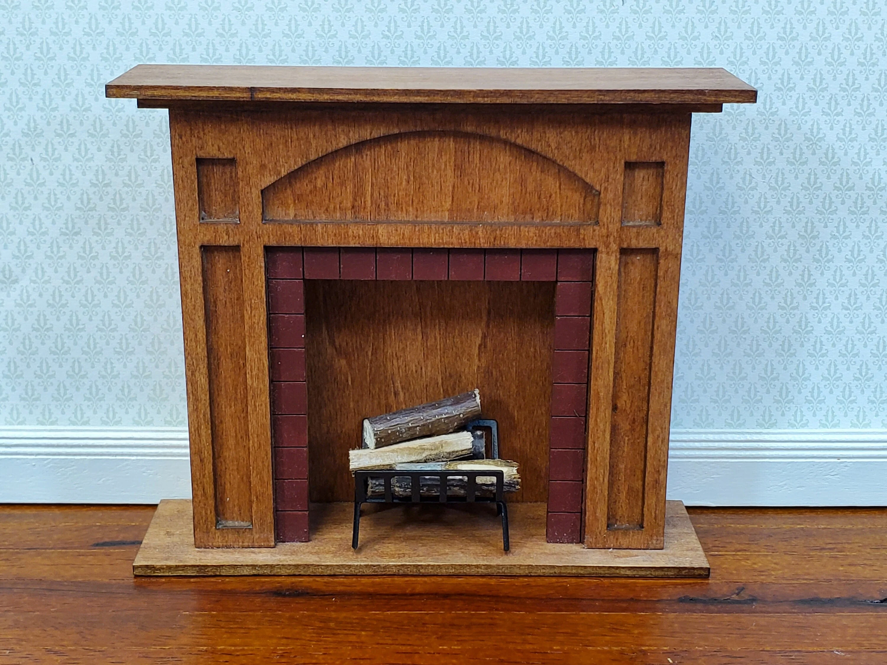 Dollhouse Fireplace Grate Log Rack Black Metal 1:12 Scale Miniature - Image 3
