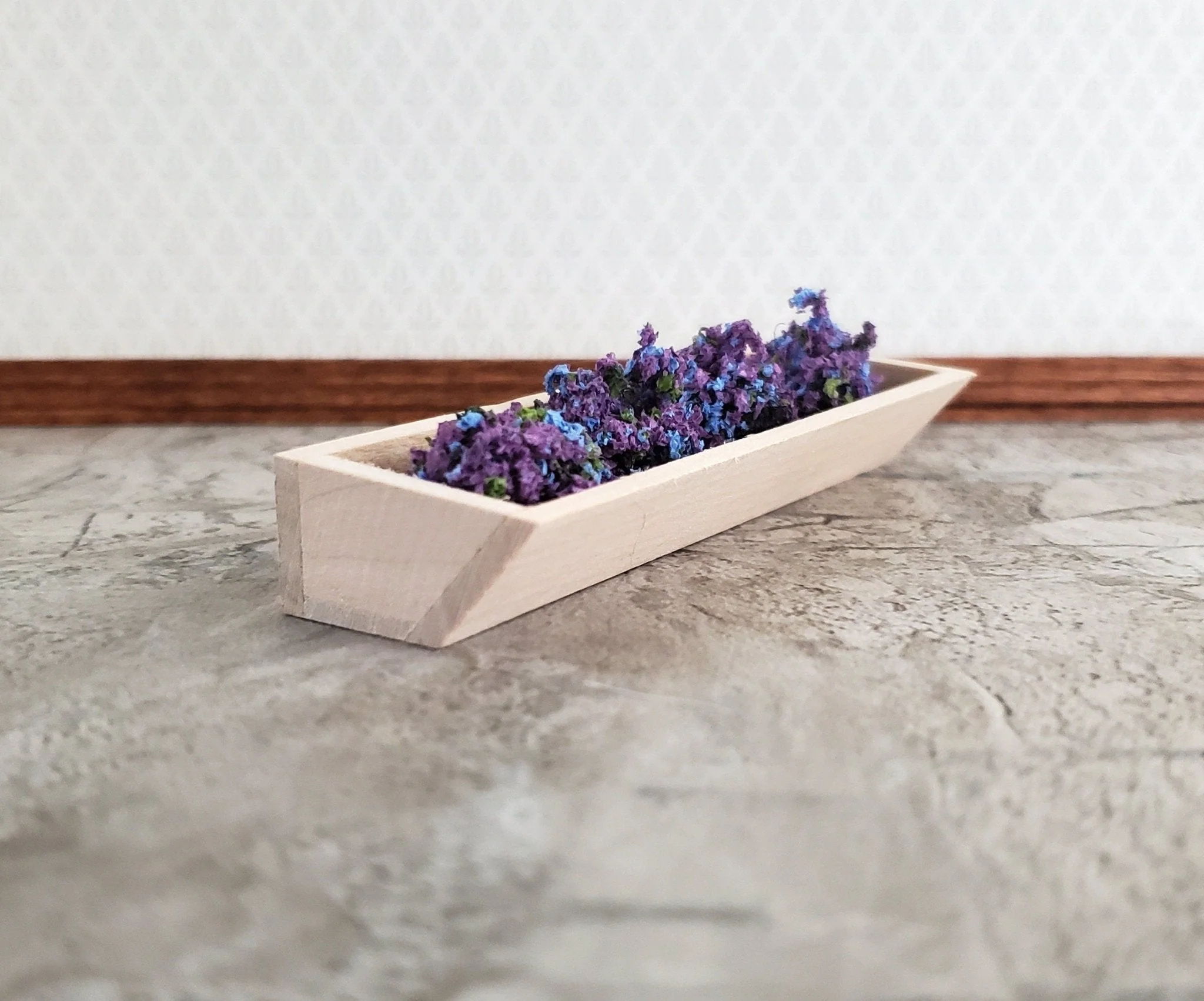 Dollhouse Garden Flower or Window Box 3.5" Unpainted Wood 1:12 Scale Miniature - Image 6